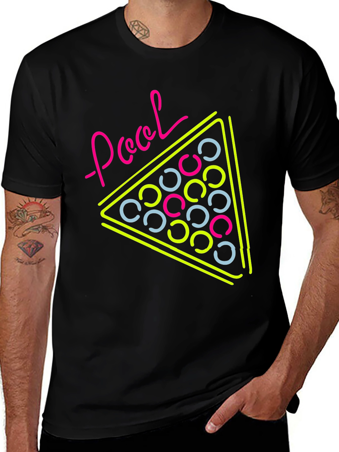 Variant 22 of Neon Pool Graphic T-Shirt - Cool & Casual Tee
