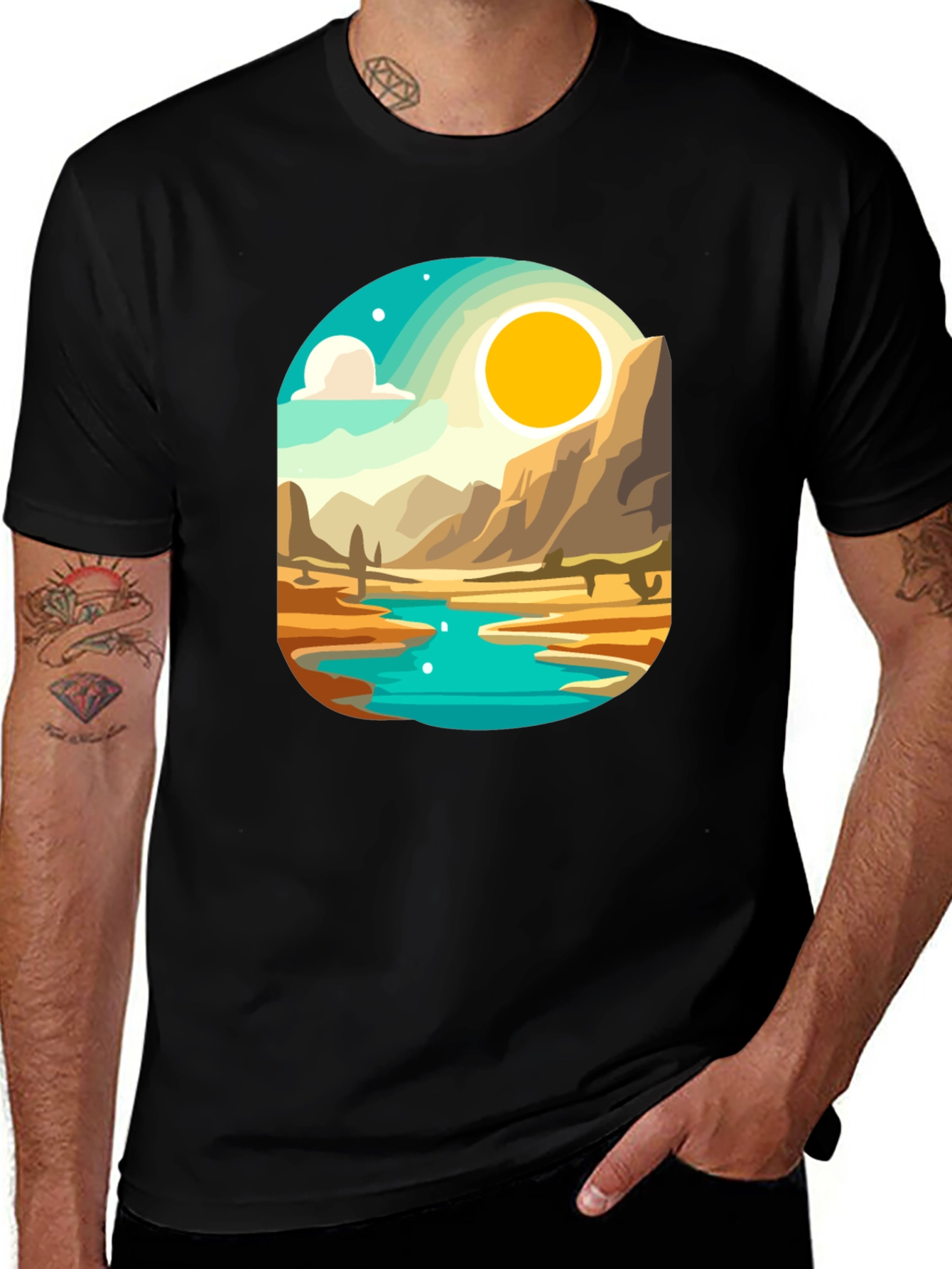 Variant 3 of Desert Oasis Graphic Tee