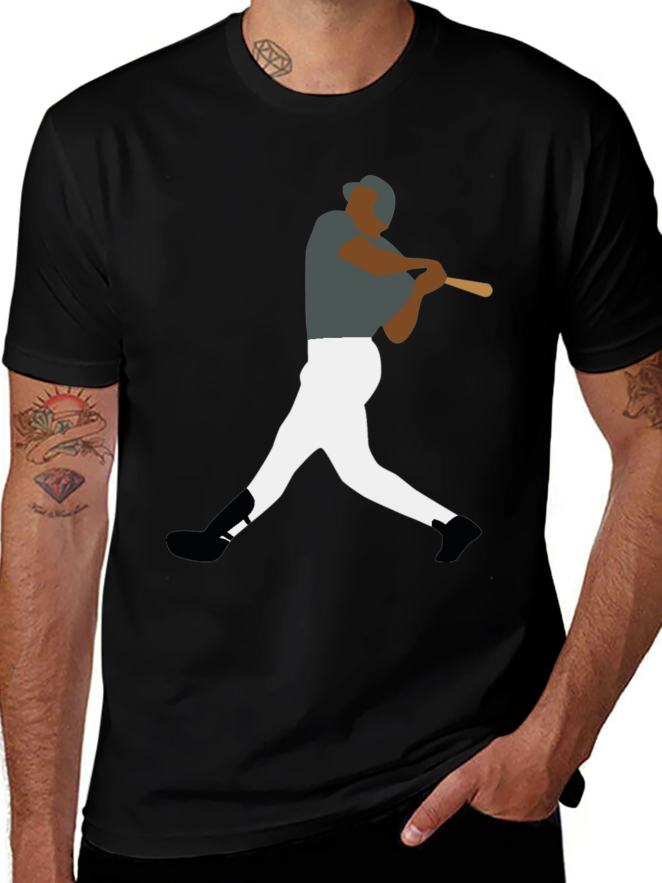 Variant 13 of Baseball Player Graphic Tee - Sporty Style
