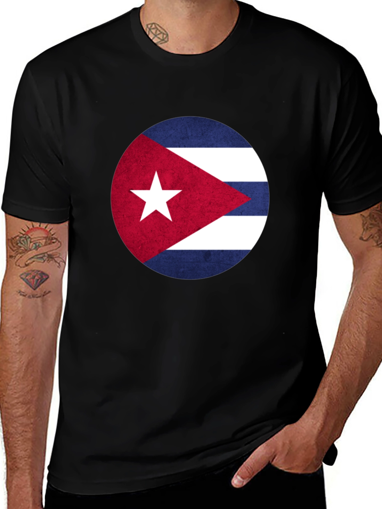 Variant 14 of Cuba Flag Graphic T-Shirt - Patriotic Cuban Pride Tee