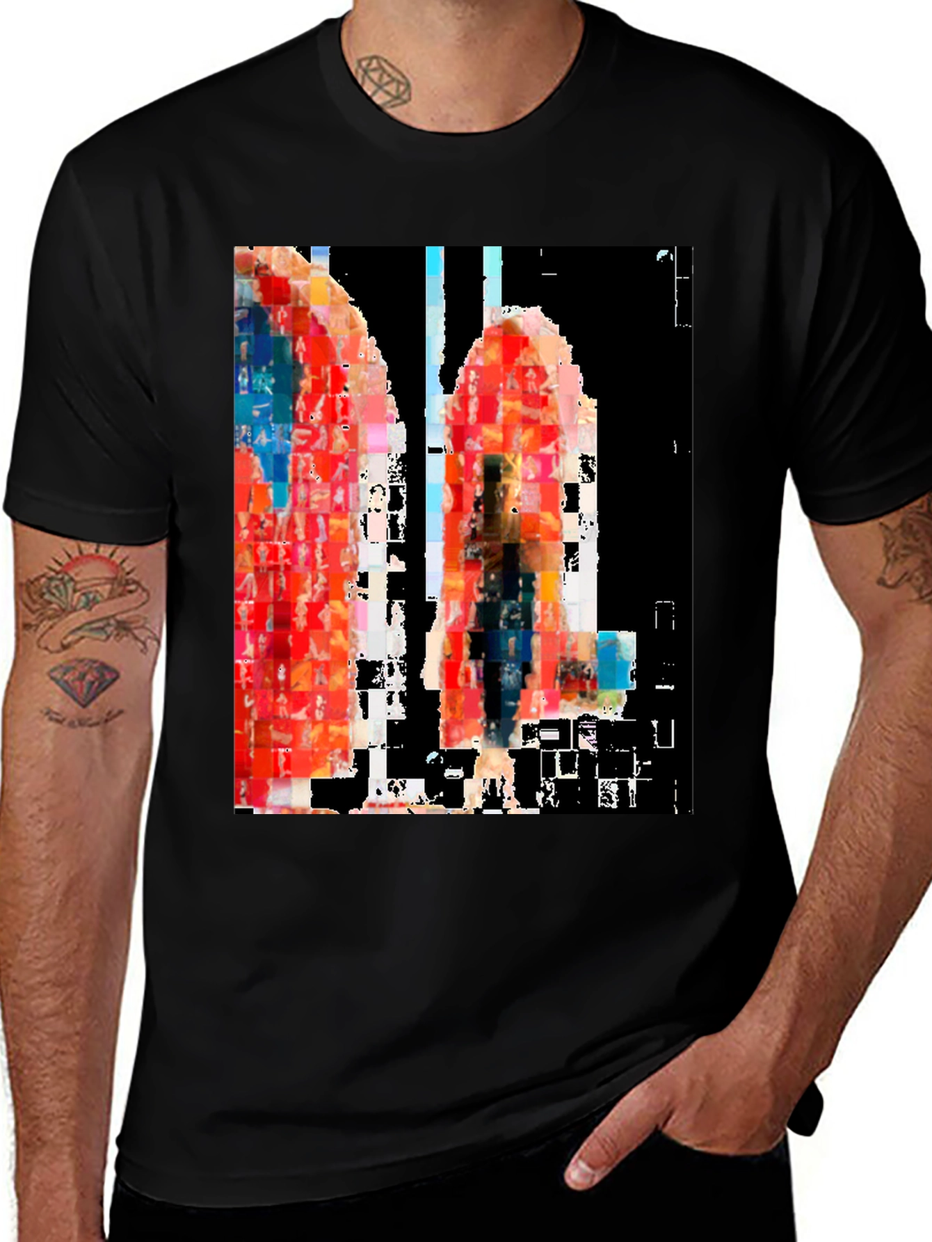 Abstract Art Black T-Shirt