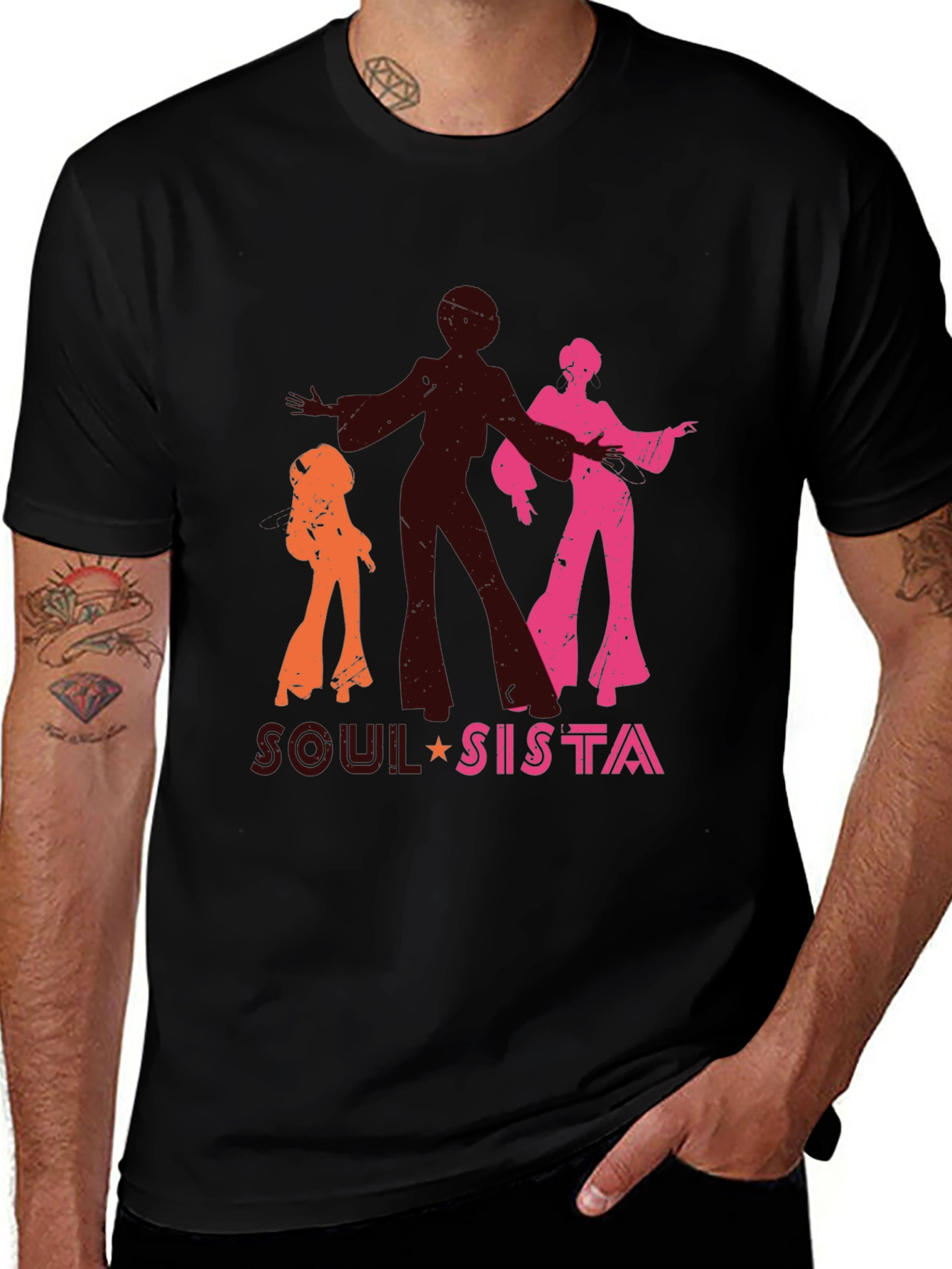 Variant 30 of Soul Sista Black Graphic Tee