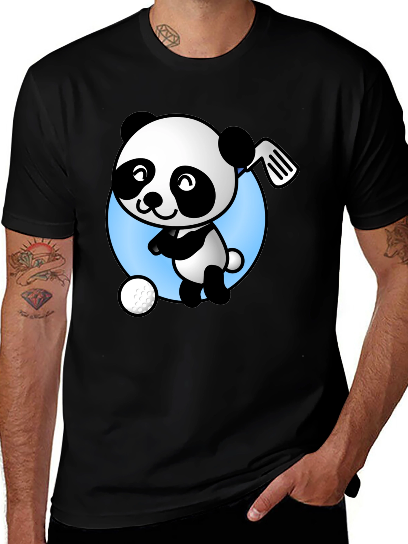 Variant 30 of Golf Panda T-Shirt - Cute Cartoon Design