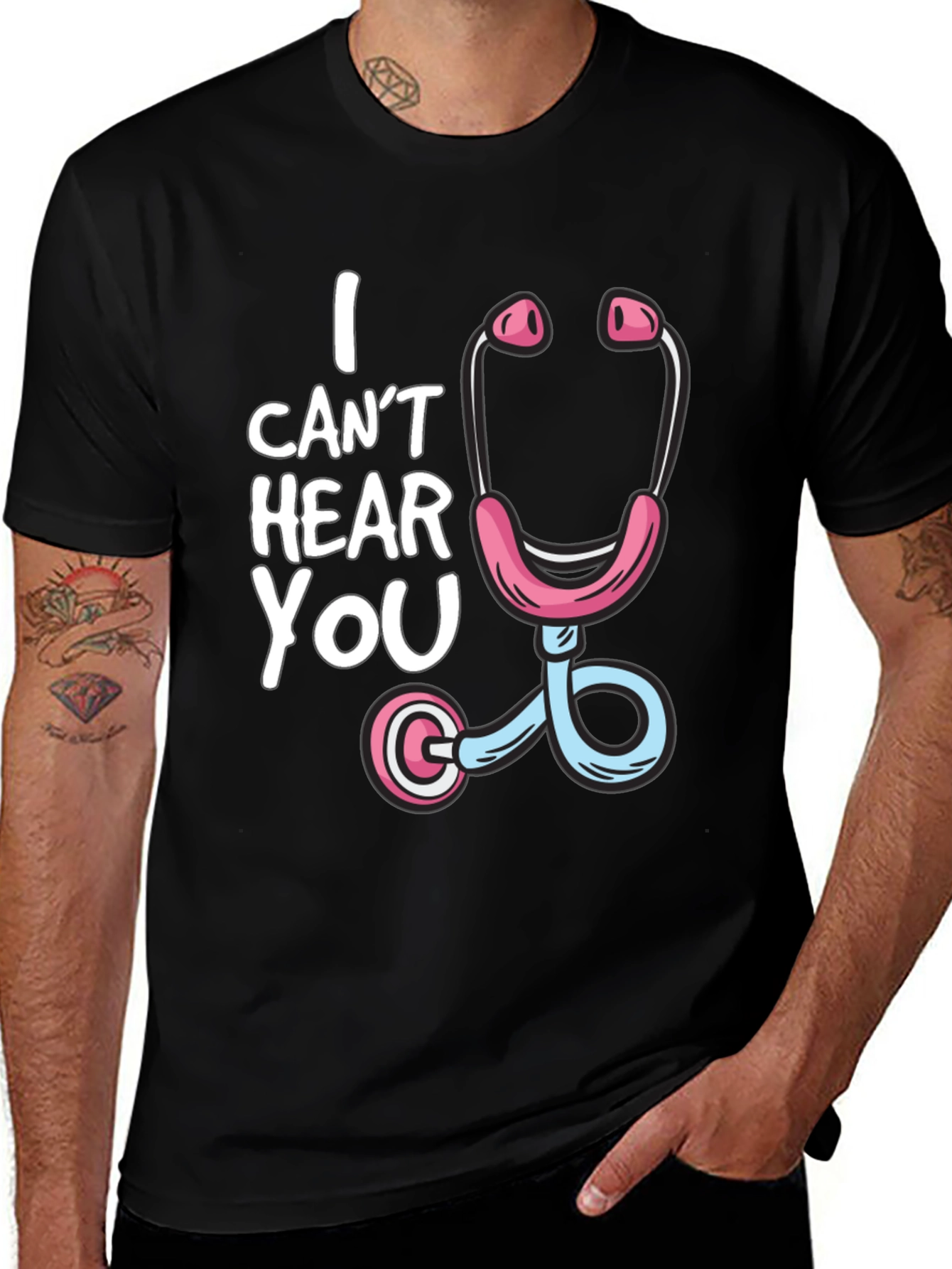 Variant 27 of Funny Doctor Stethoscope Graphic T-Shirt