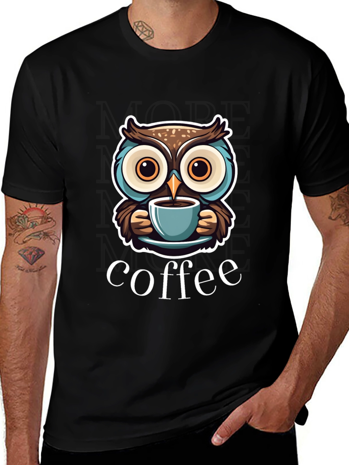 Variant 30 of Owl Coffee Lover T-Shirt