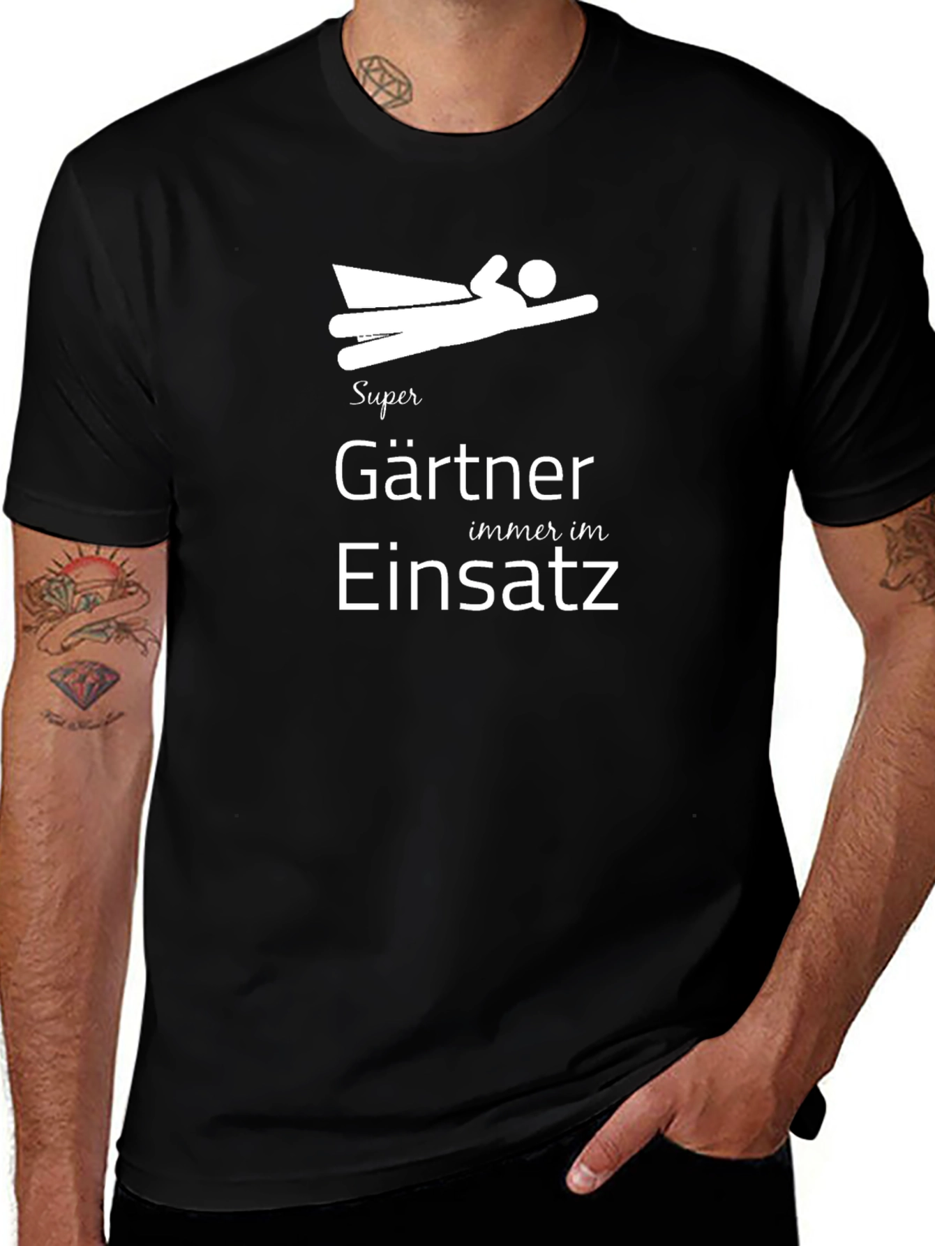 Variant 22 of Super Gartner T-Shirt - Always on Duty Gardener Tee