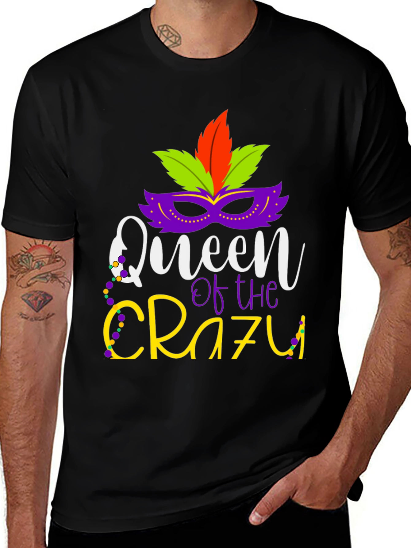 Queen of The Crazy Mardi Gras T-Shirt