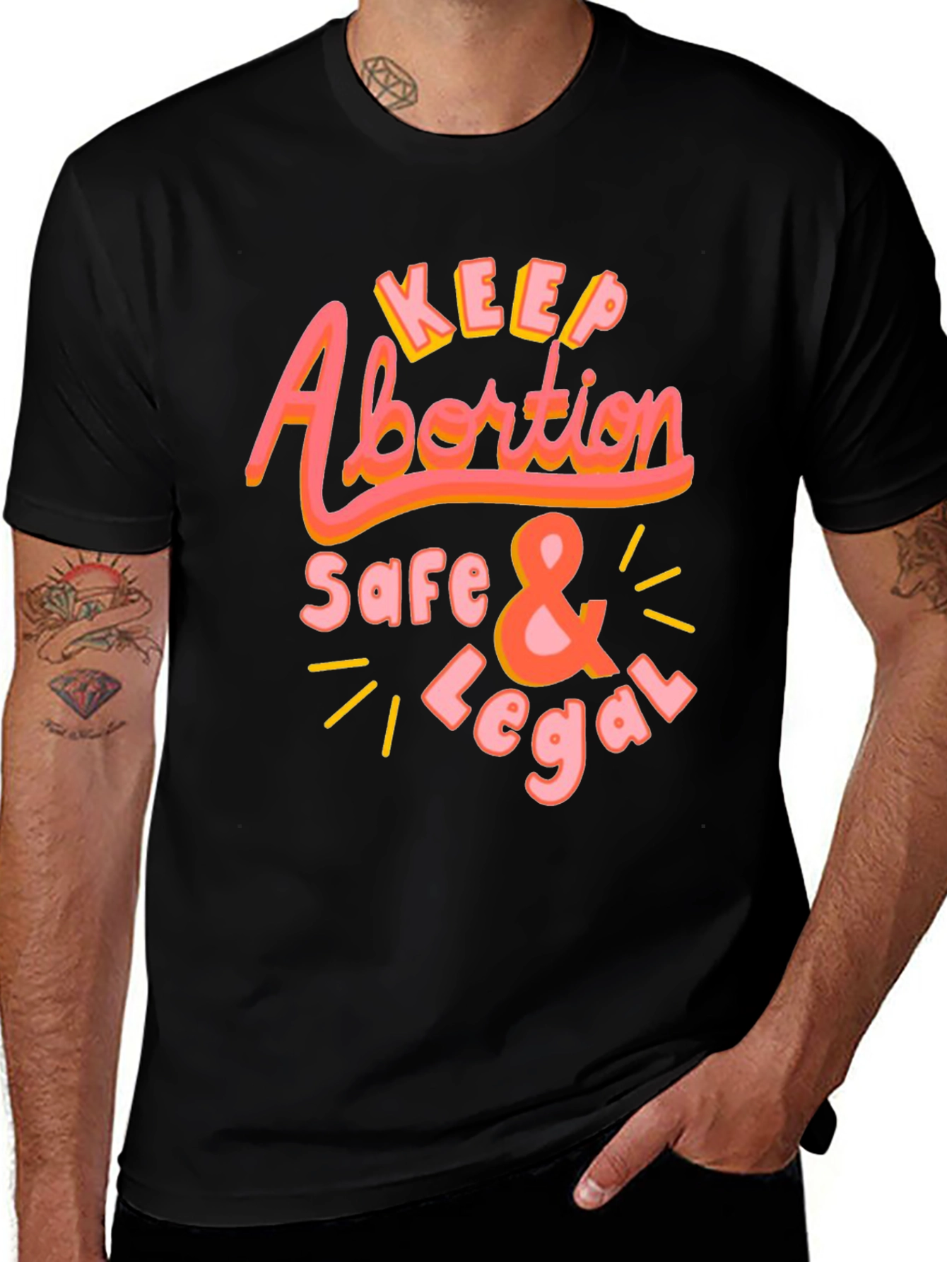 Variant 9 of Keep Abortion Safe & Legal Graphic Tee