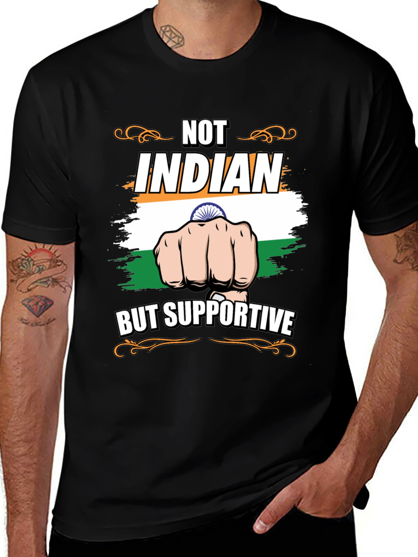 Not Indian But Supportive T-Shirt