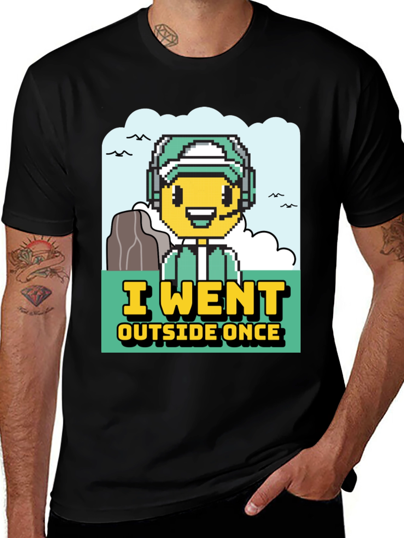 Variant 14 of I Went Outside Once Gamer Graphic T-Shirt