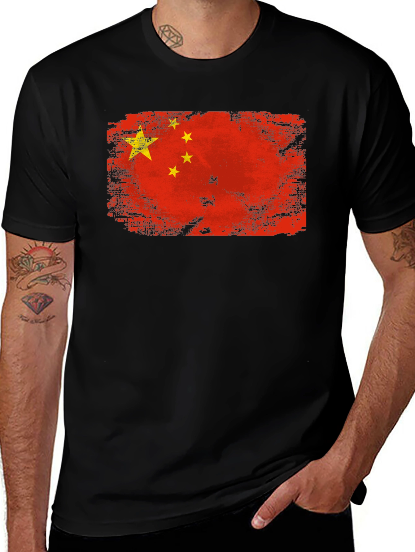 China Flag Graphic T-Shirt
