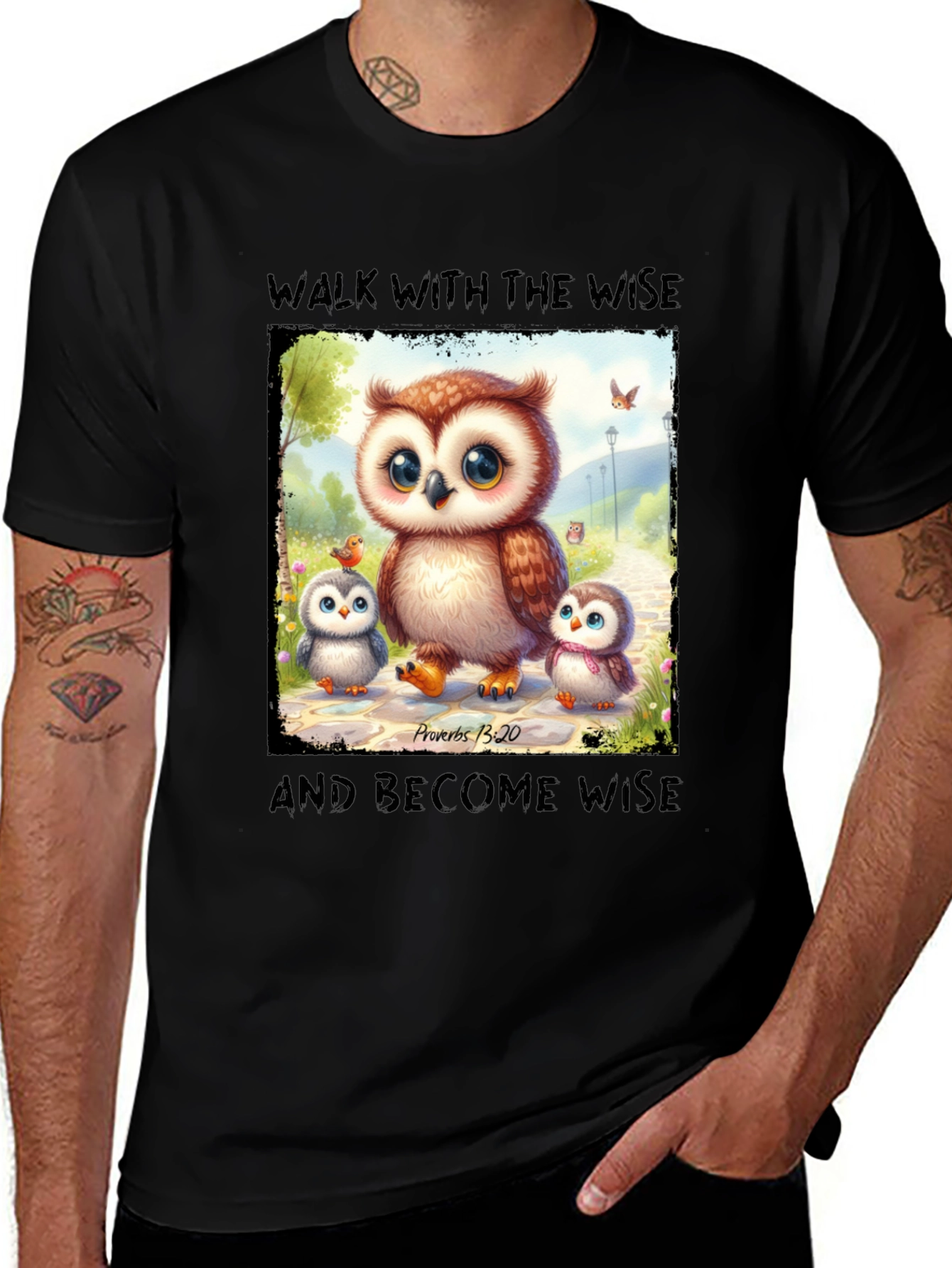 Variant 5 of Walk With The Wise Owl T-Shirt