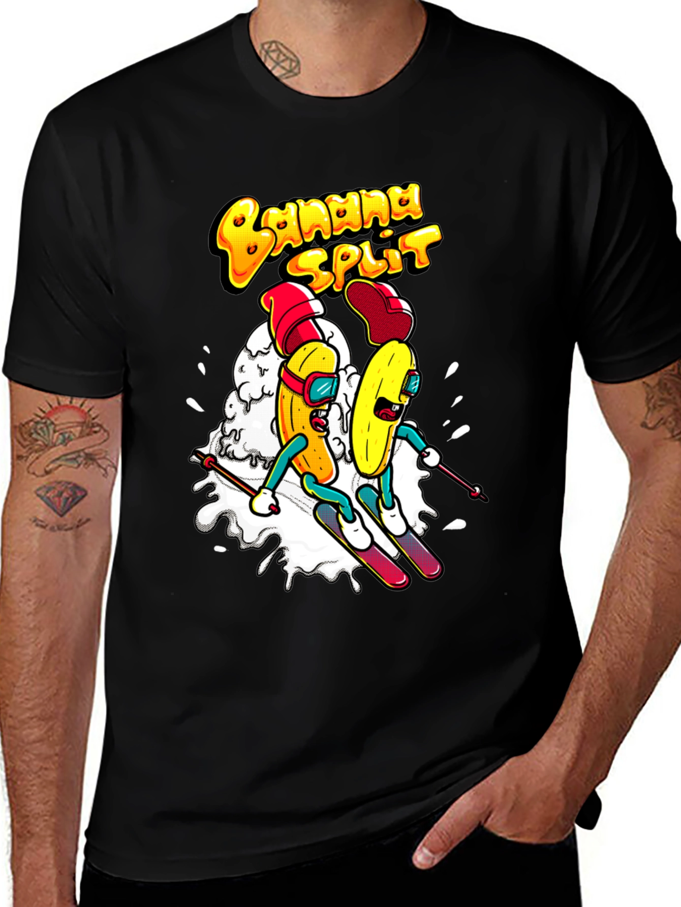 Variant 14 of Banana Split Ski T-Shirt