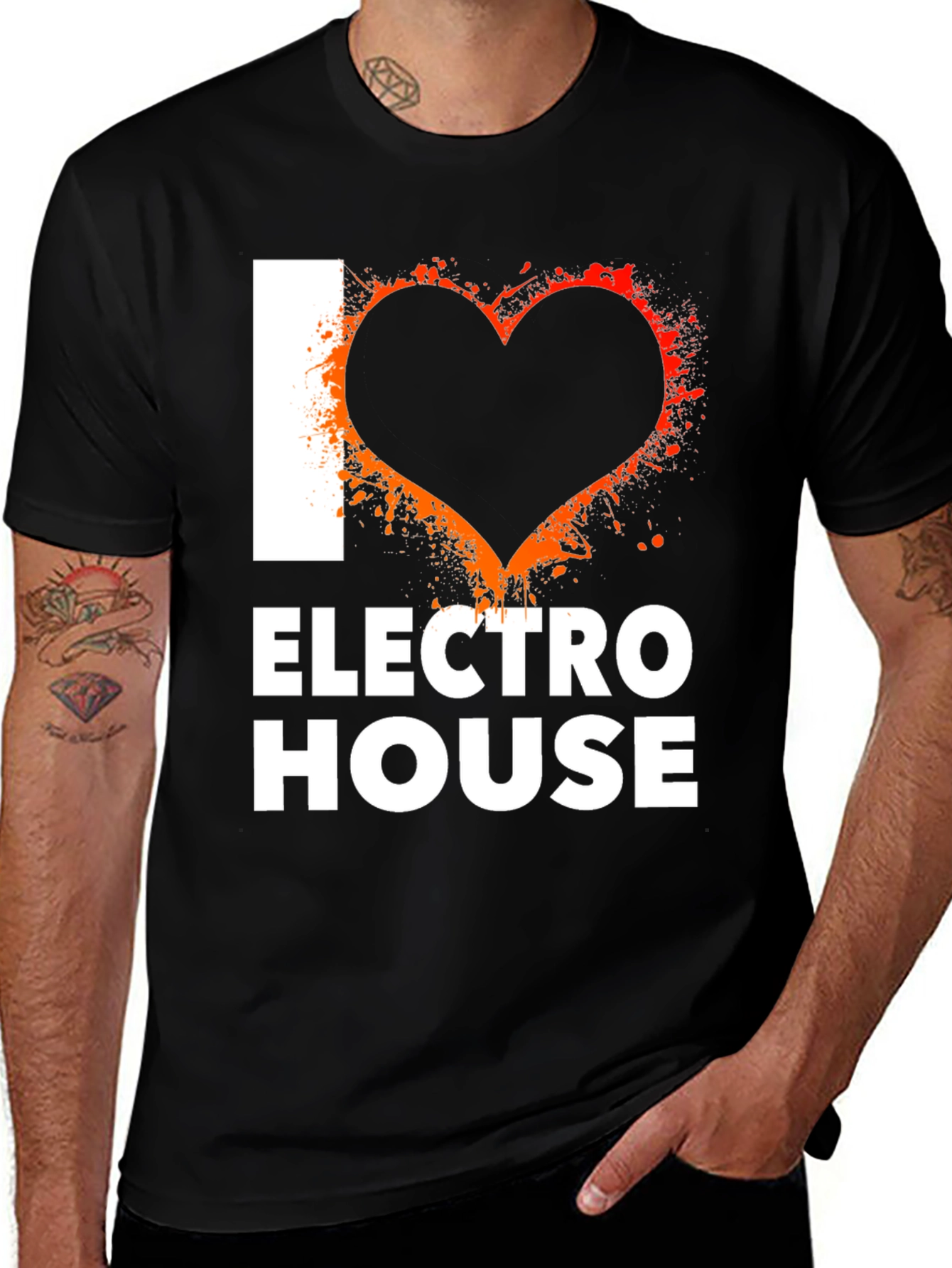 Variant 20 of I Love Electro House T-Shirt