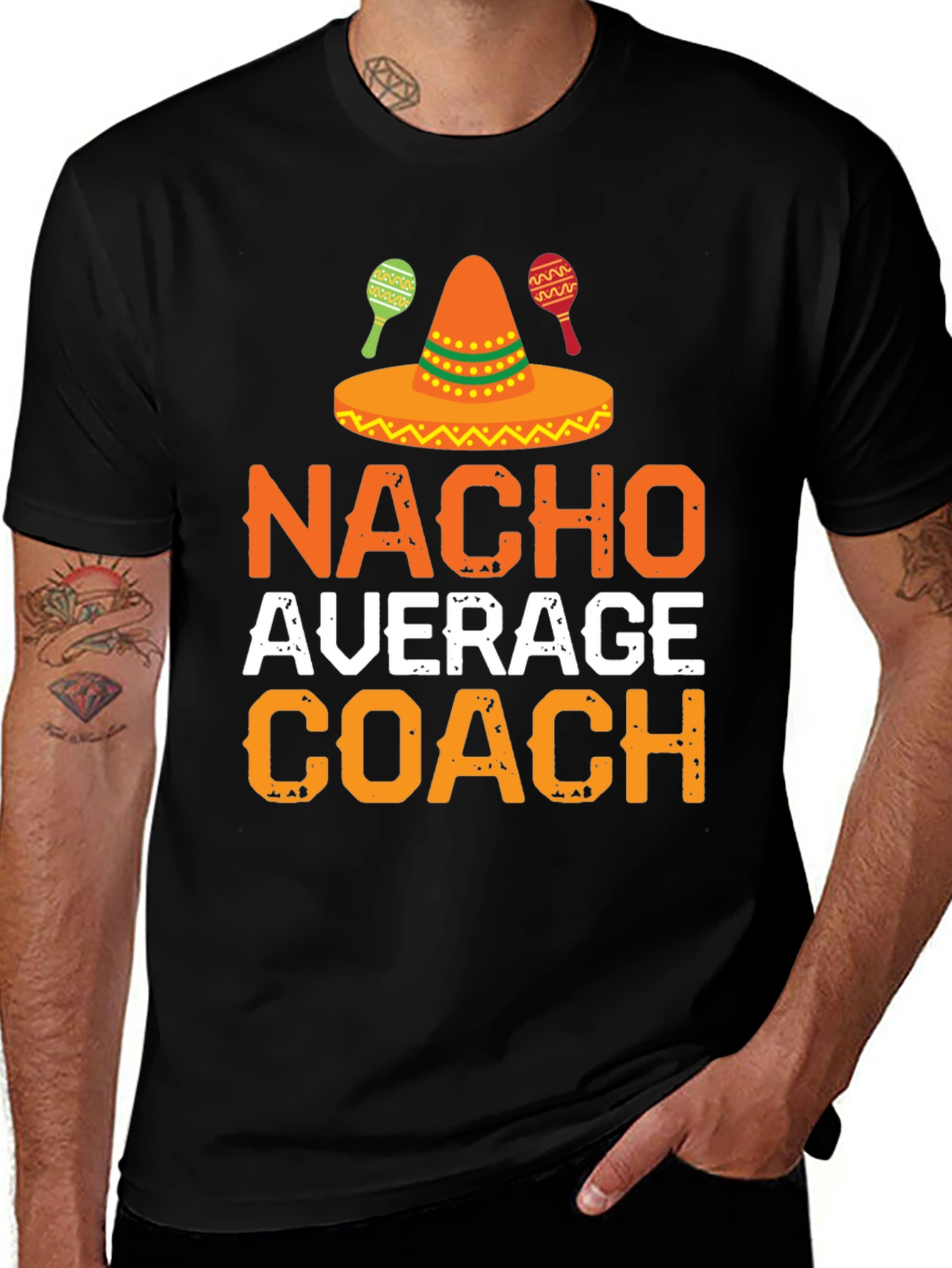Variant 2 of Nacho Average Coach Graphic T-Shirt