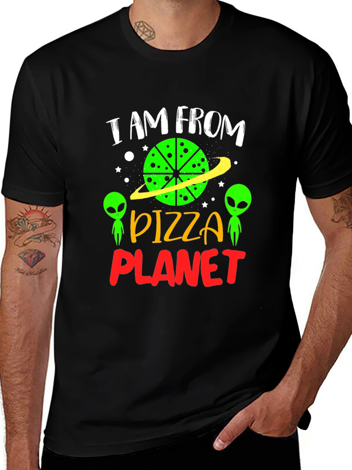 Pizza Planet Alien Graphic T-Shirt