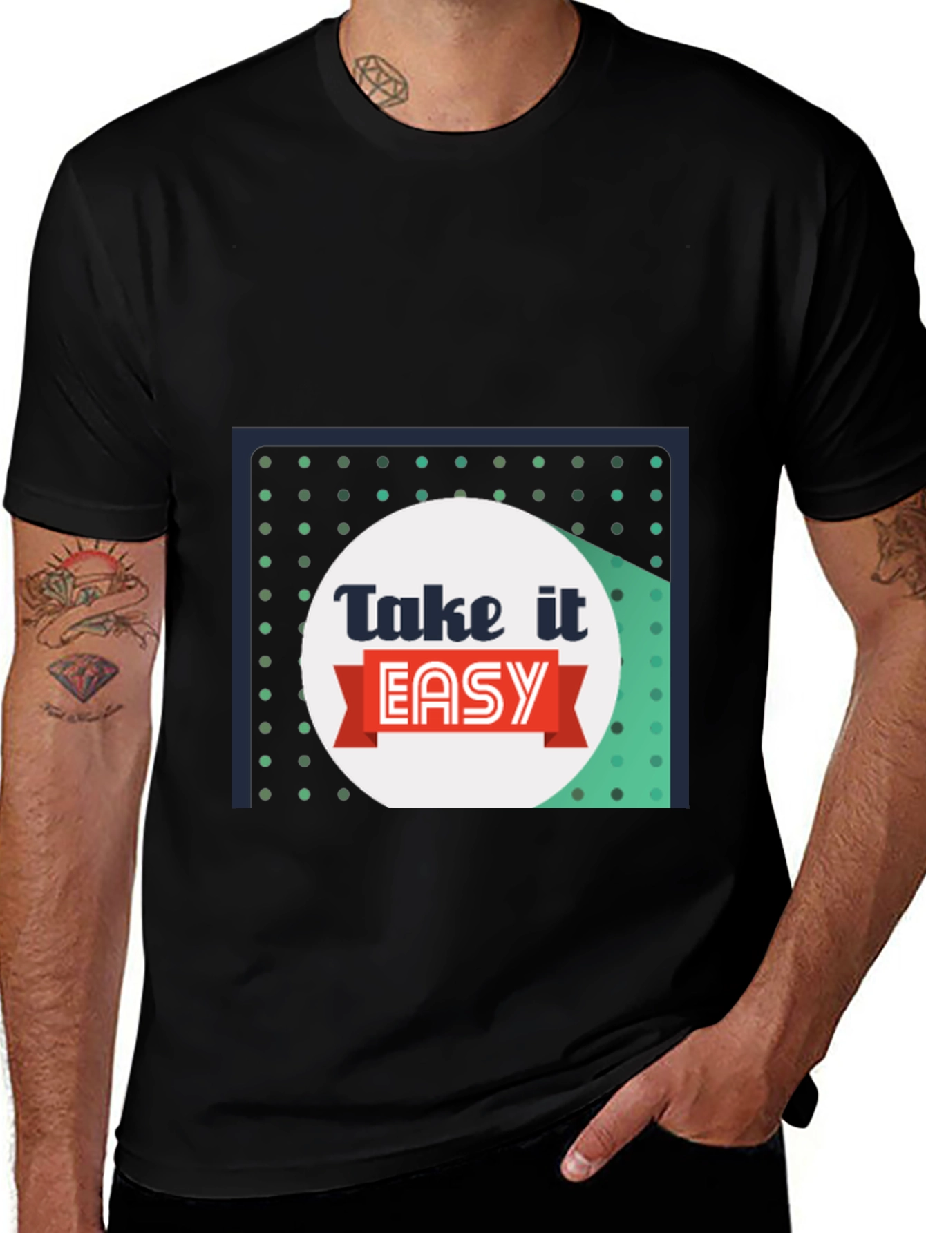 Variant 14 of Take it Easy Black Tee
