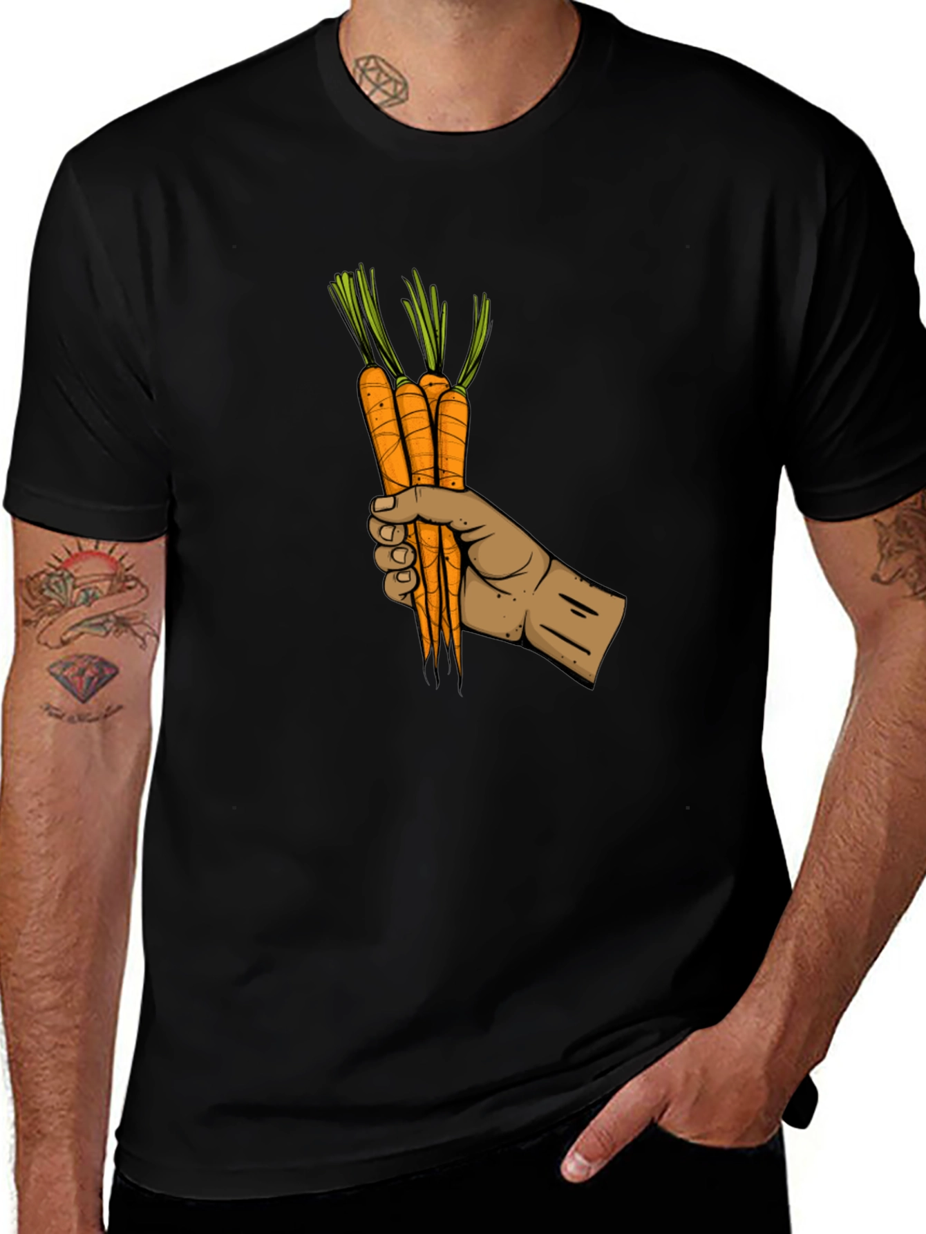 Variant 5 of Carrot Hand Graphic Tee
