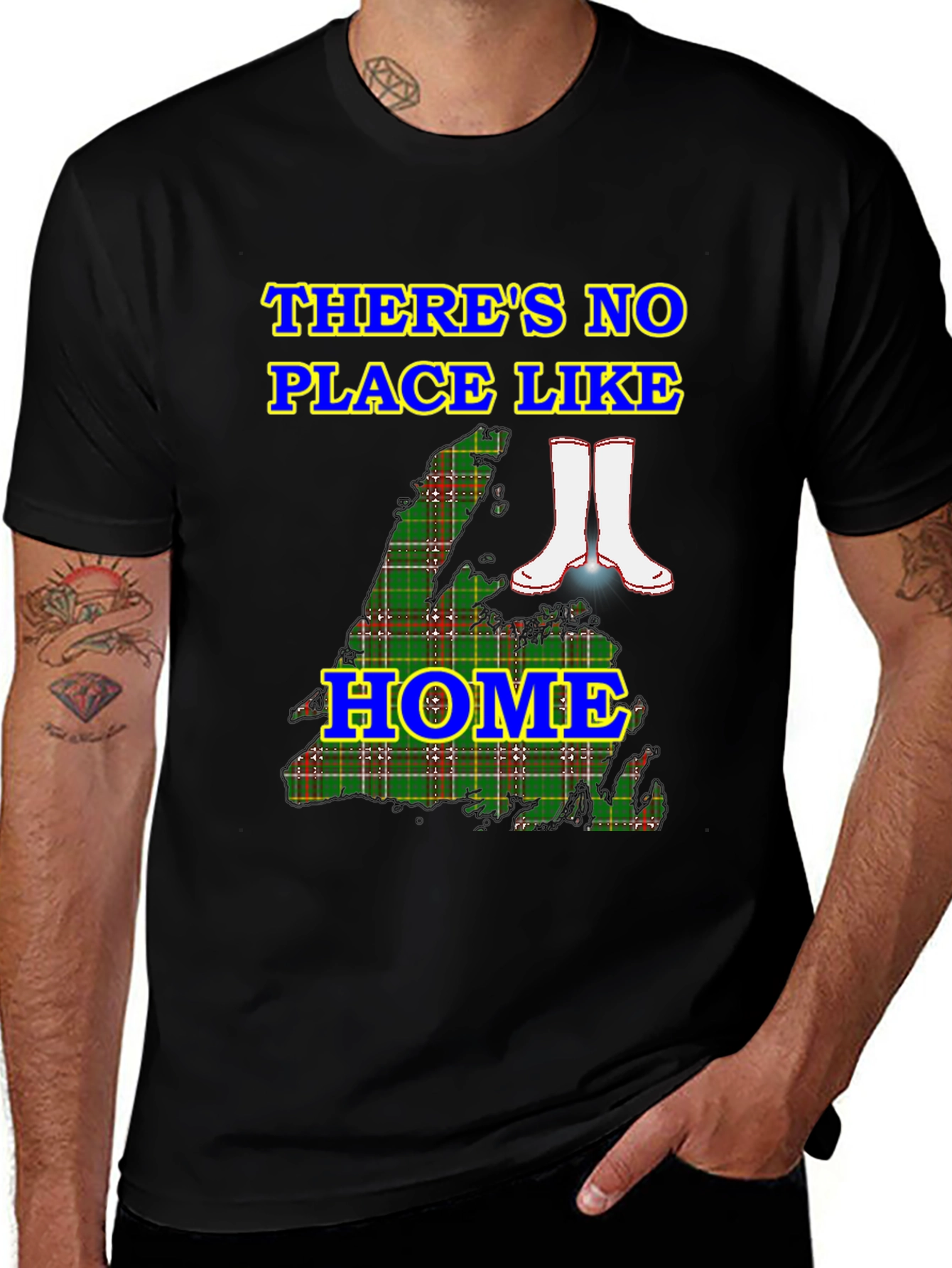 Black There's No Place Like Home T-Shirt main image