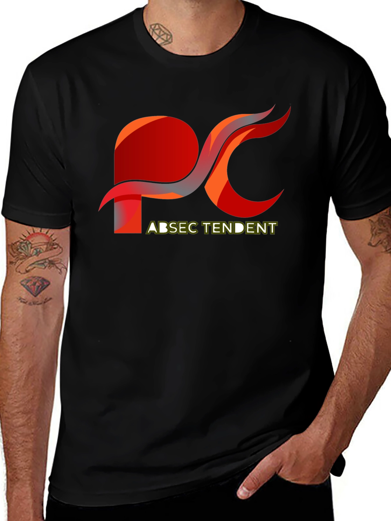 Variant 2 of PC Absce Tendet Black T-Shirt