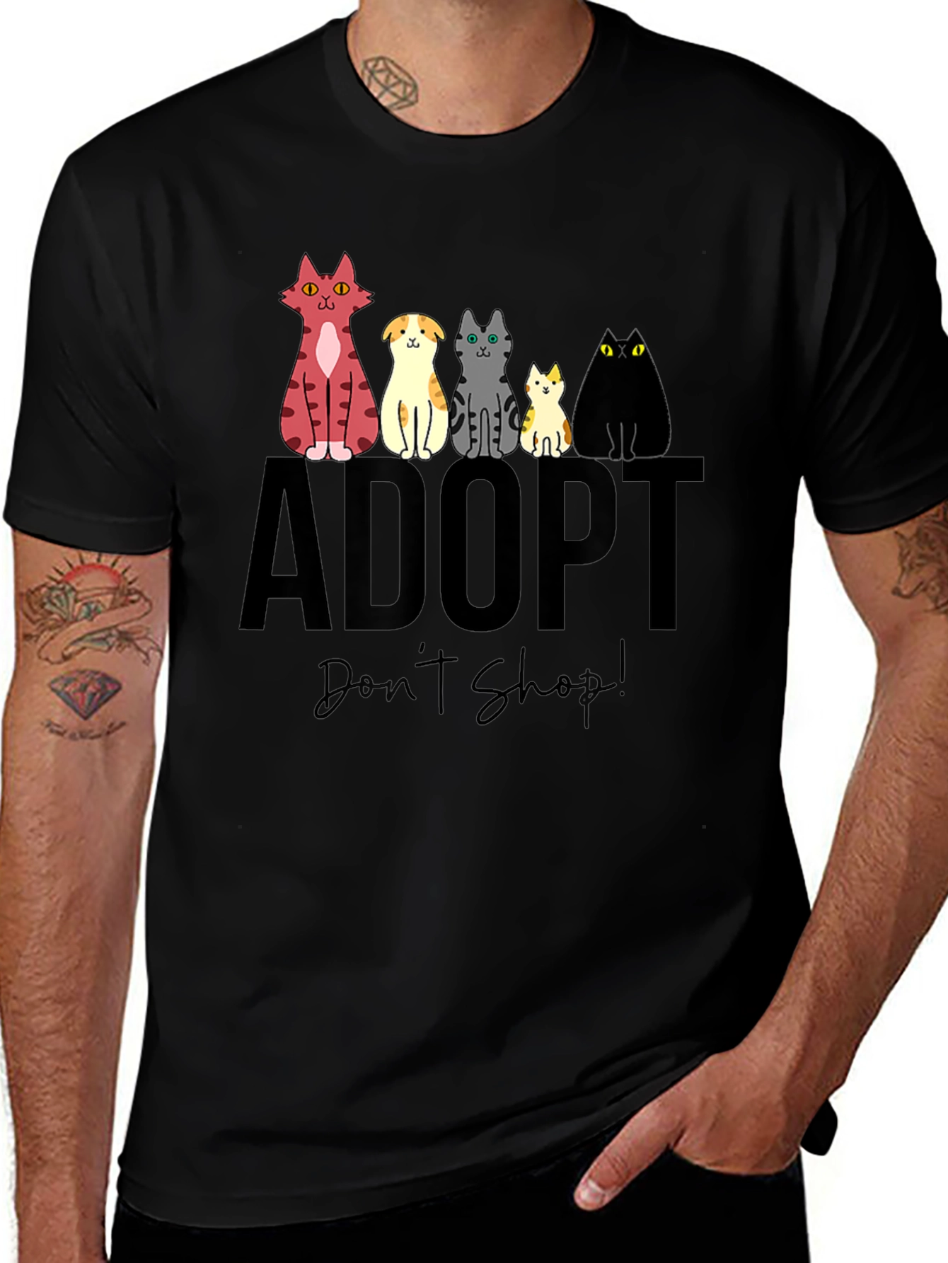 Variant 16 of Adopt Don't Shop Animal Rescue T-Shirt