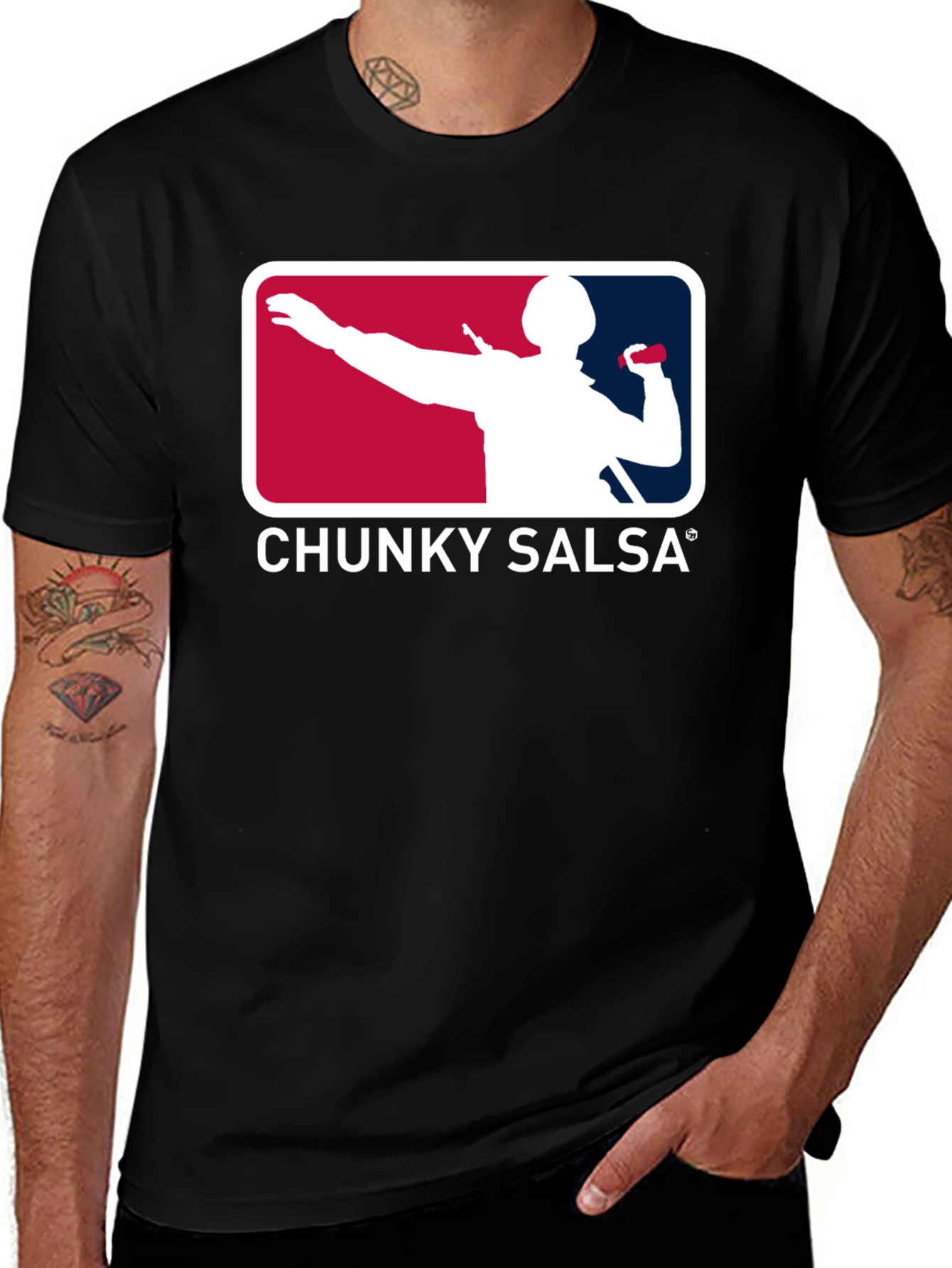 Variant 21 of Chunky Salsa Graphic Tee - Throwing Fun!