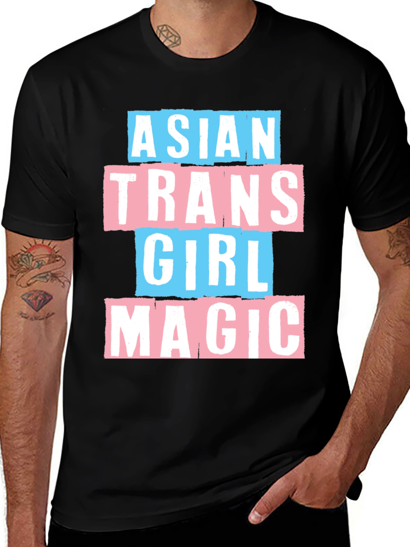 Variant 21 of Asian Trans Girl Magic Tee