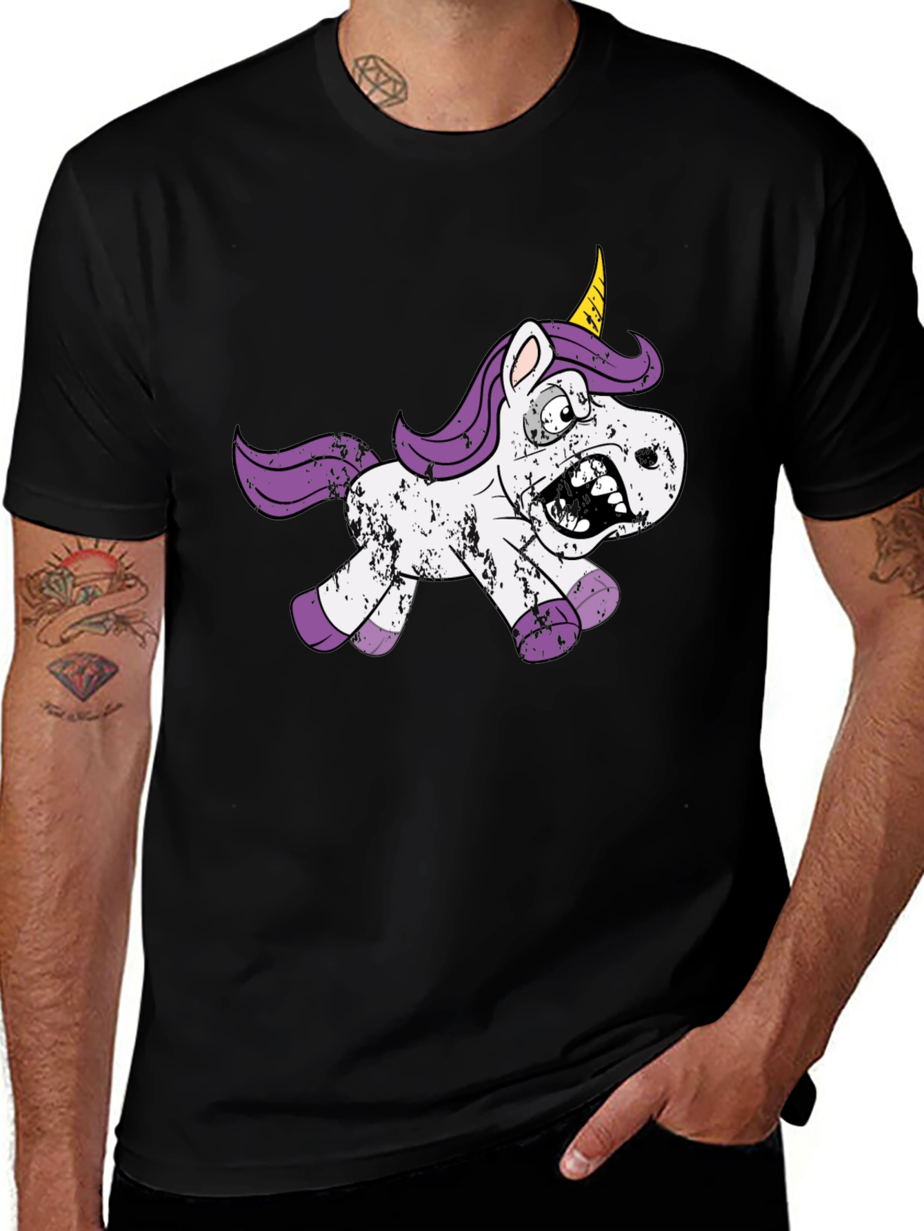Variant 30 of Zombie Unicorn Graphic Tee