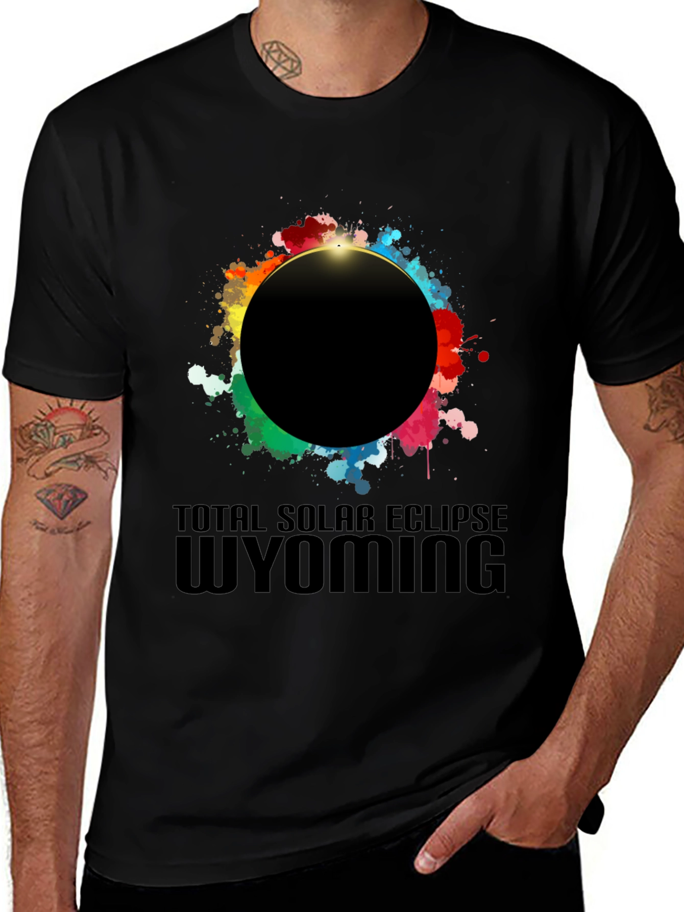 Variant 29 of Total Solar Eclipse Wyoming Graphic Tee