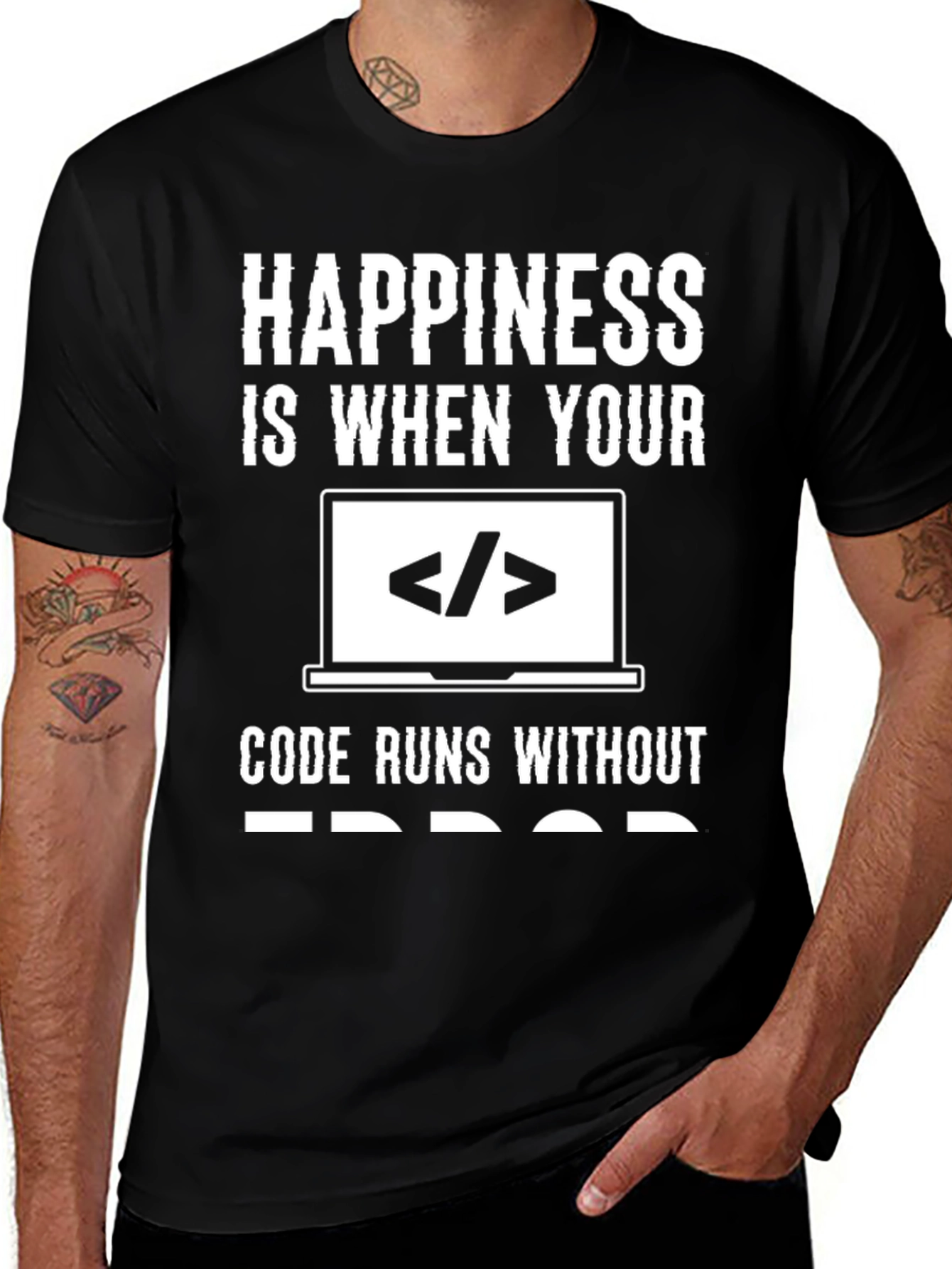 Happiness Code Runs Without Error T-Shirt