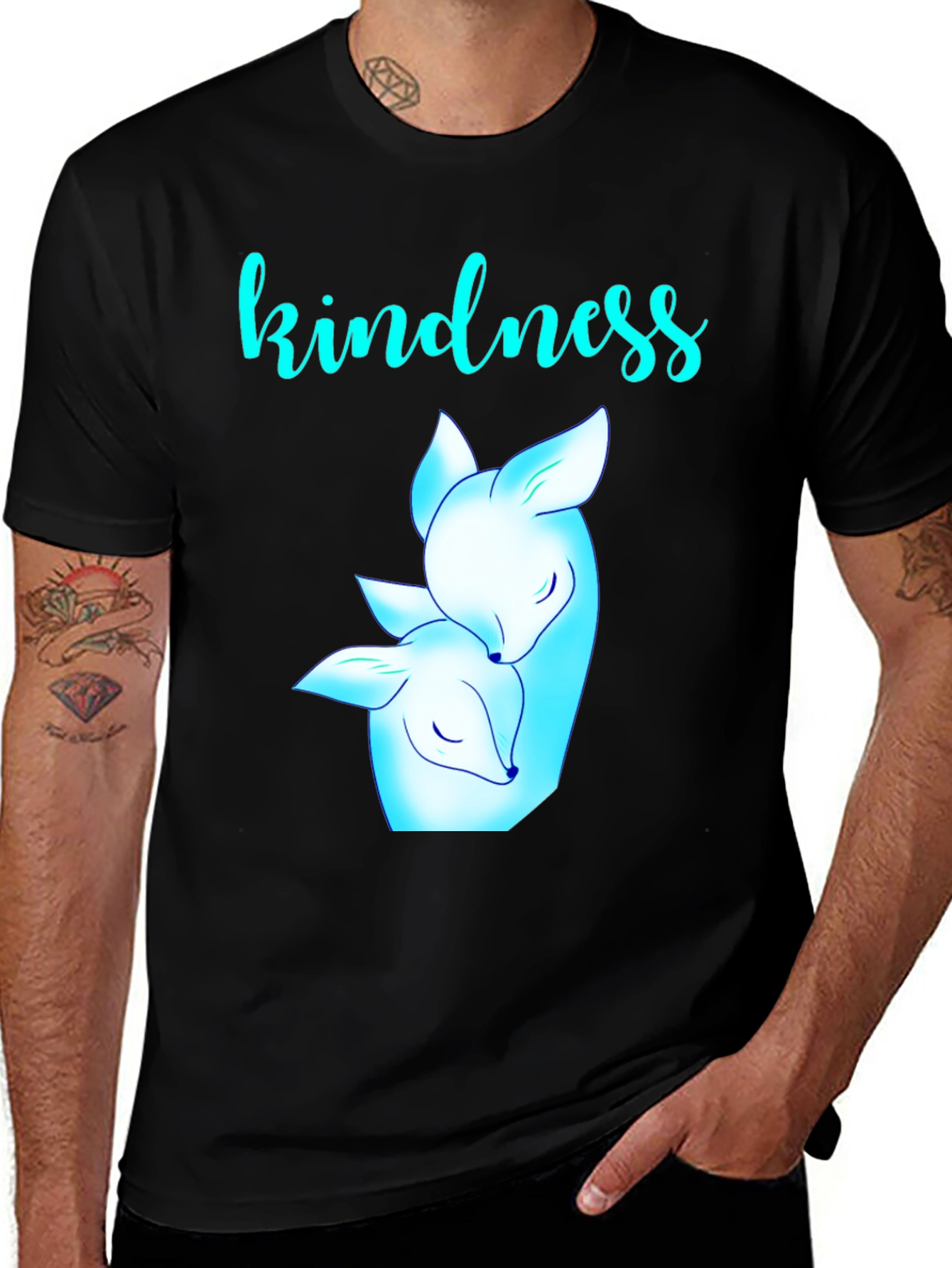 Variant 22 of Kindness Deer Graphic Tee
