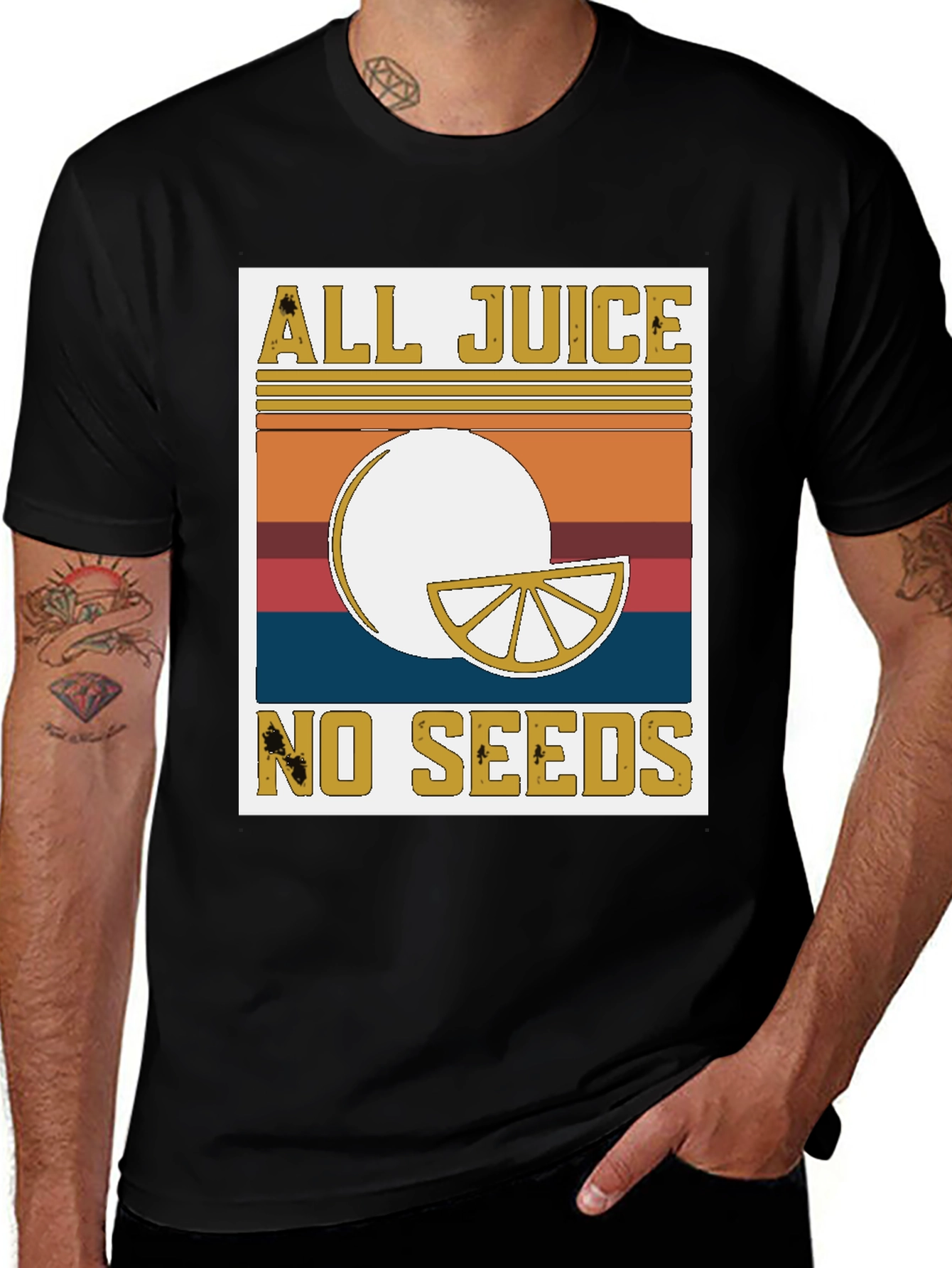 Variant 4 of All Juice No Seeds Graphic T-Shirt