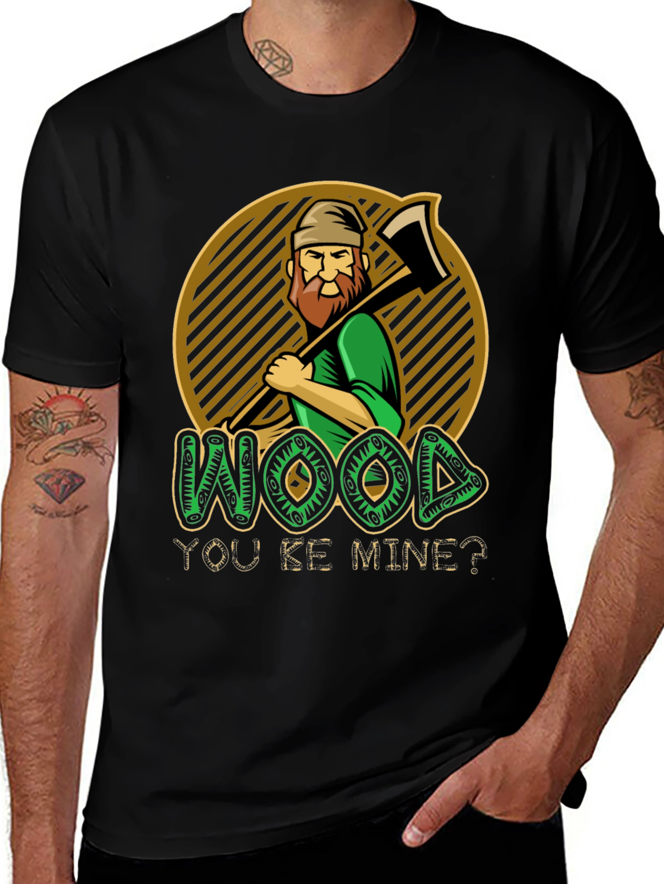 Variant 19 of Wood You Be Mine? Graphic T-Shirt