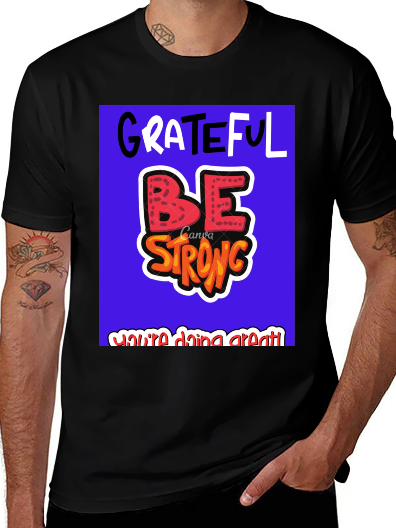 Variant 14 of Grateful Be Strong Graphic T-Shirt