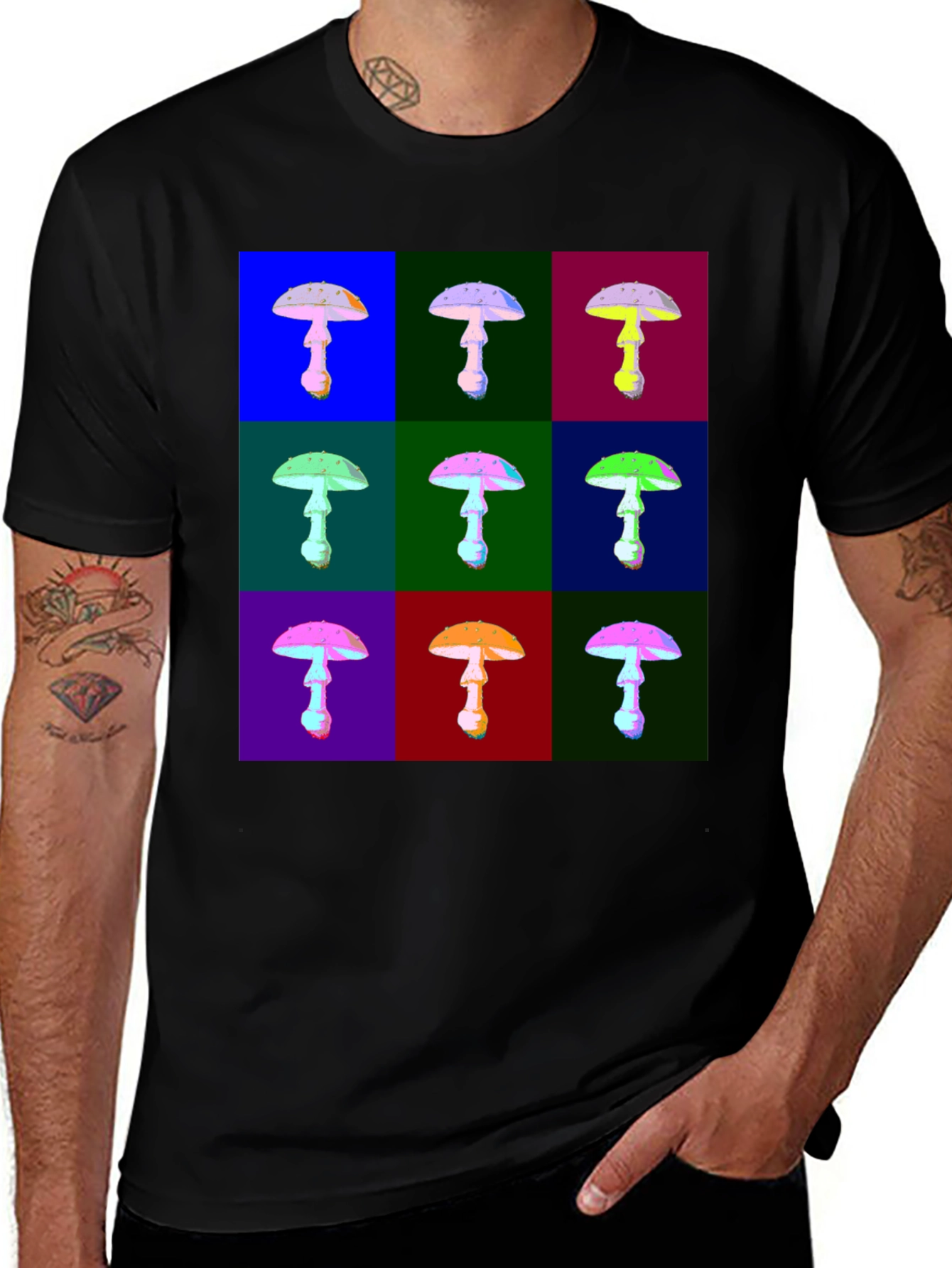 Variant 10 of Psychedelic Mushroom Art T-Shirt