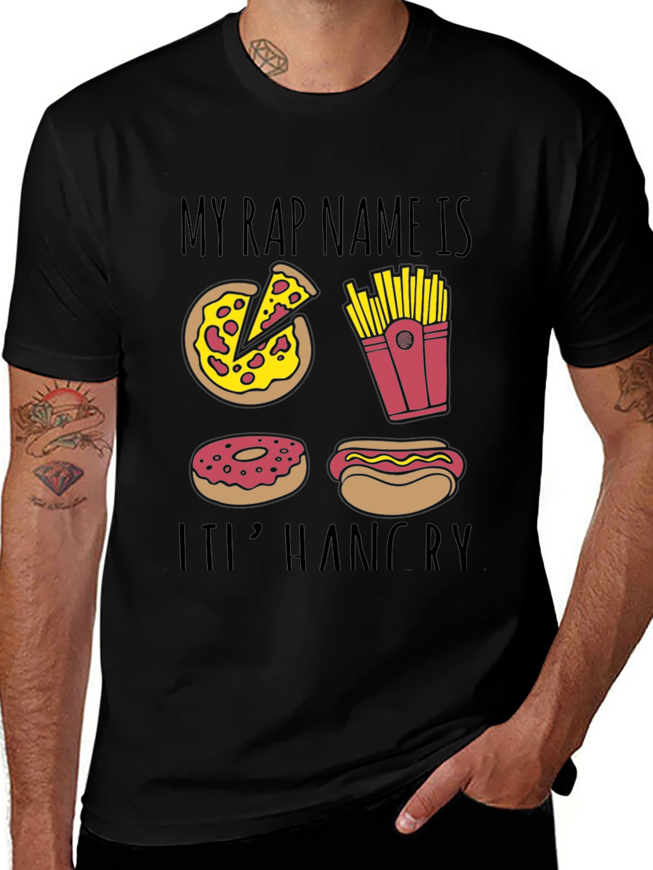 Variant 3 of Funny "My Rap Name Is It's Hangry" T-Shirt