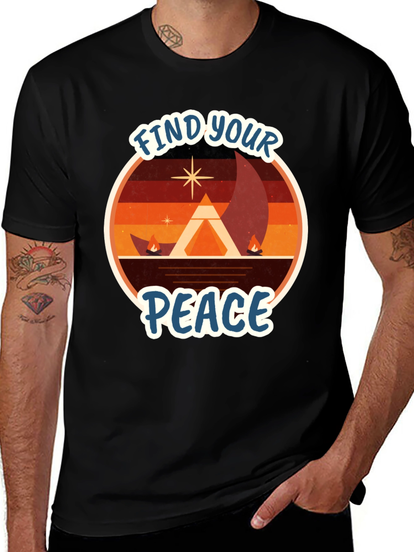Variant 17 of Find Your Peace Graphic T-Shirt