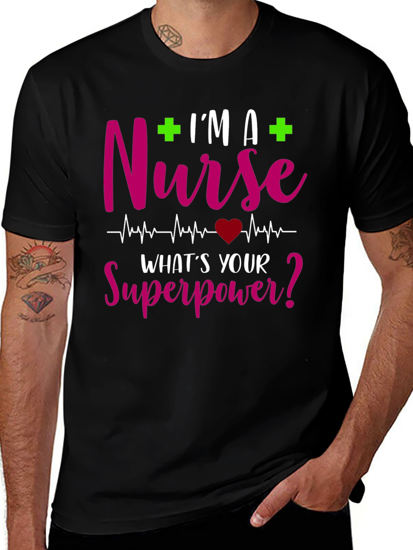 Variant 26 of Nurse Superpower T-Shirt - Healthcare Hero Tee
