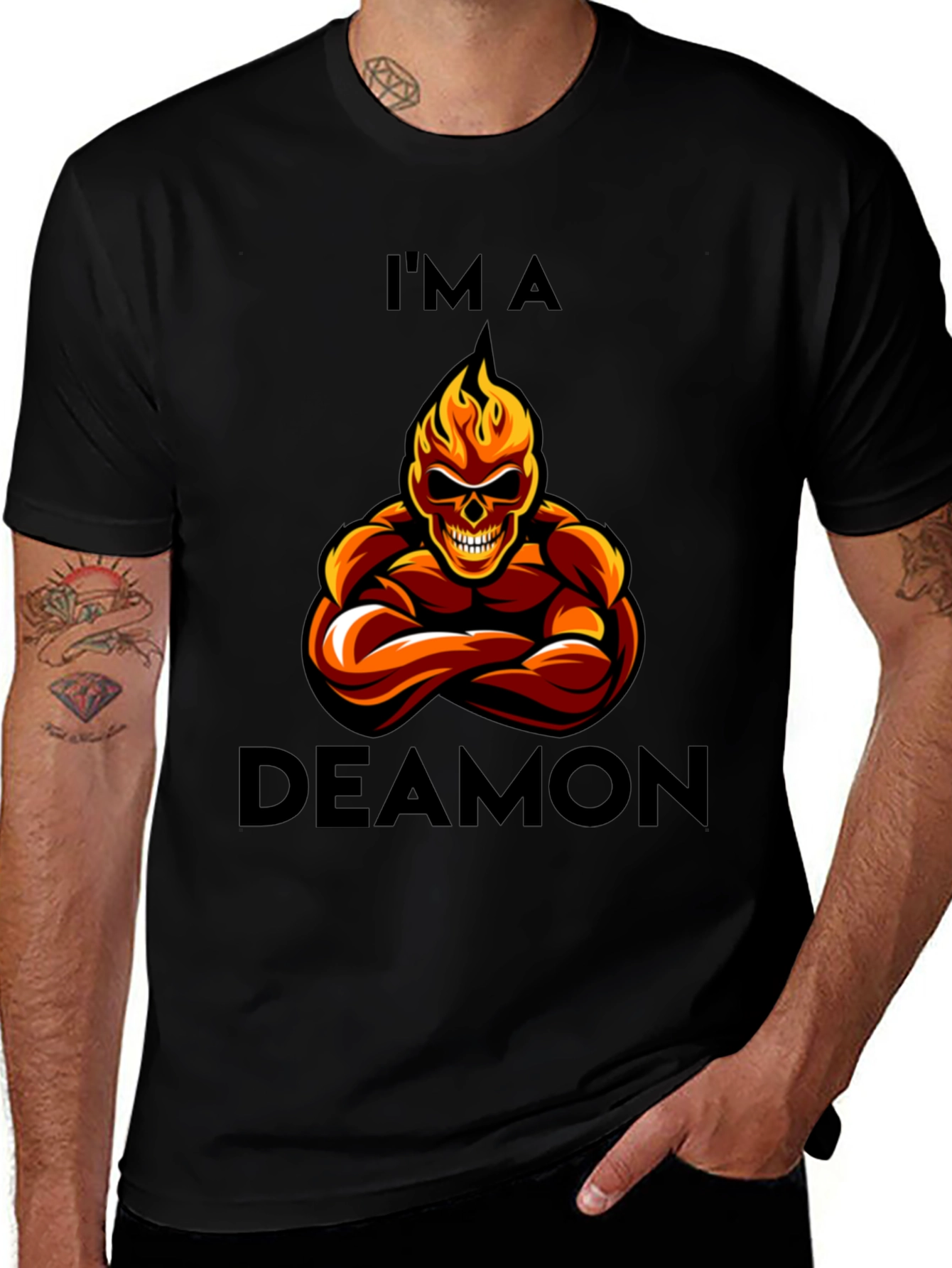 Variant 2 of I'm a Deamon Graphic T-Shirt