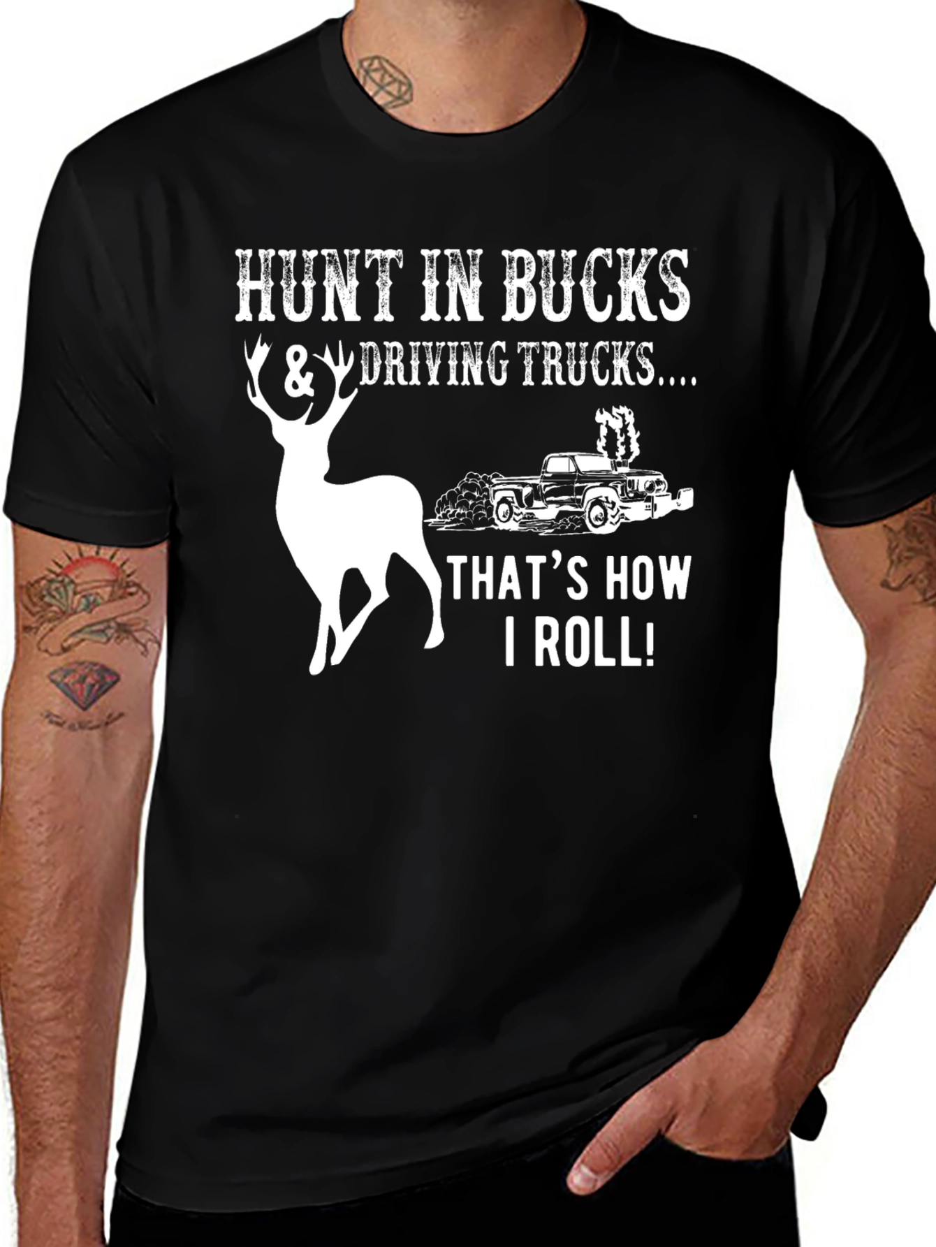 Variant 22 of Hunt In Bucks & Driving Trucks T-Shirt