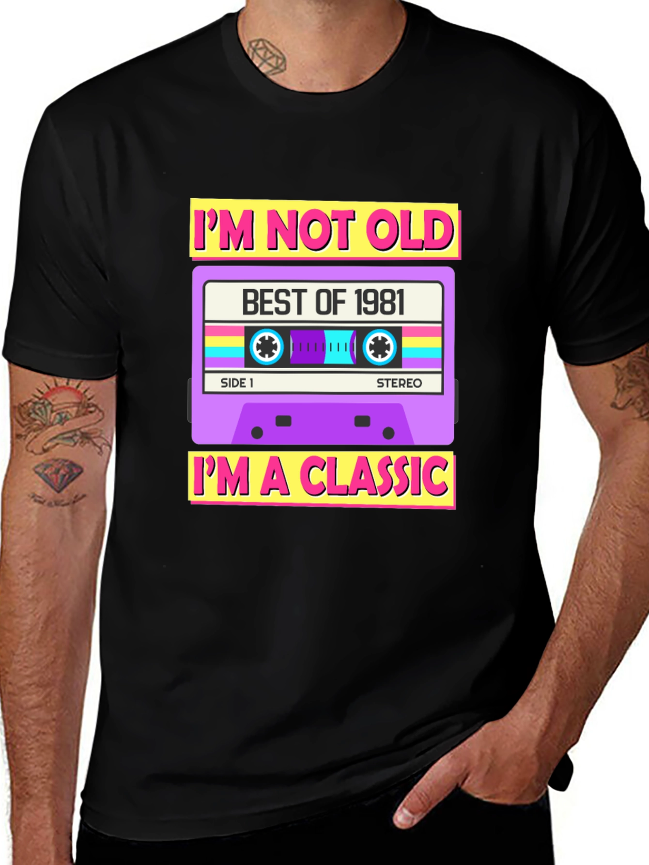 Variant 25 of Retro 1981 Cassette Tape Classic T-Shirt