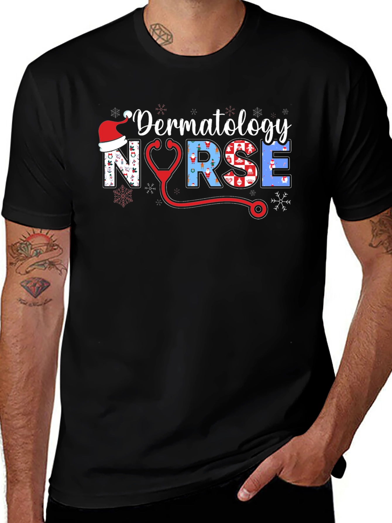 Dermatology Nurse Christmas T-Shirt