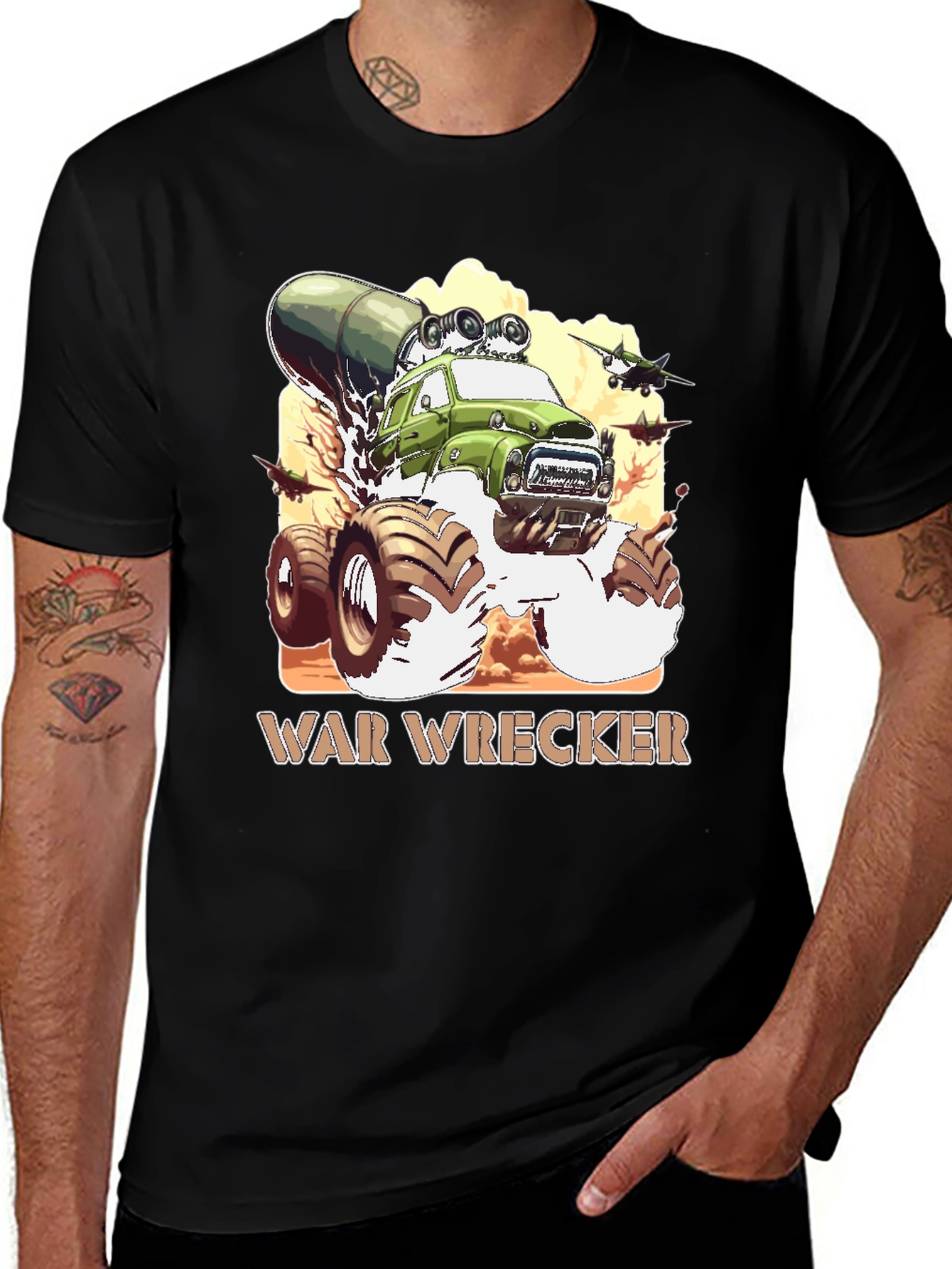 Variant 18 of War Wrecker Monster Truck Graphic Tee