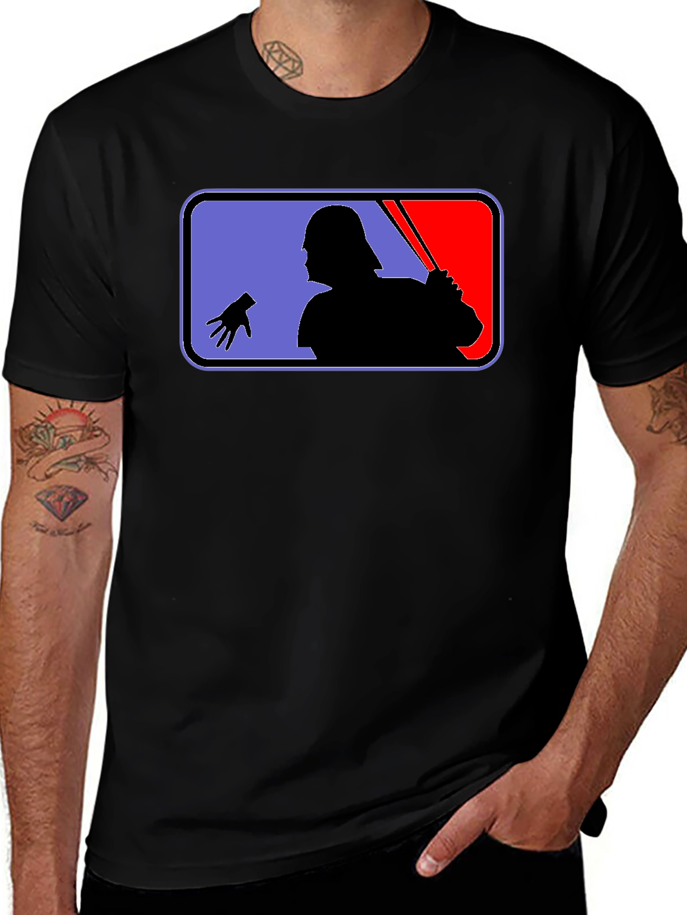 Darth Vader Baseball Silhouette T-Shirt