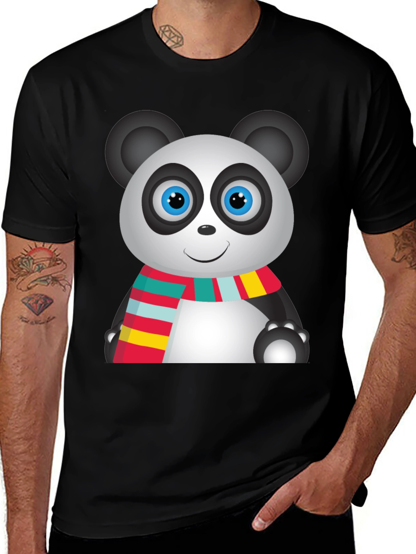 Variant 4 of Cute Cartoon Panda Graphic Tee