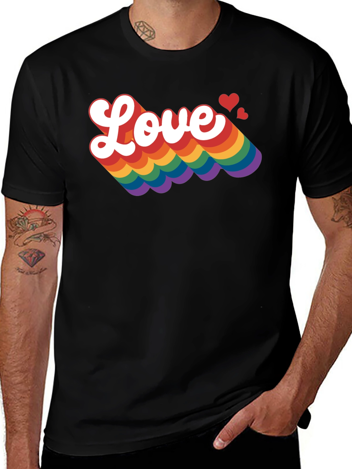 Variant 21 of Love Rainbow Pride T-Shirt