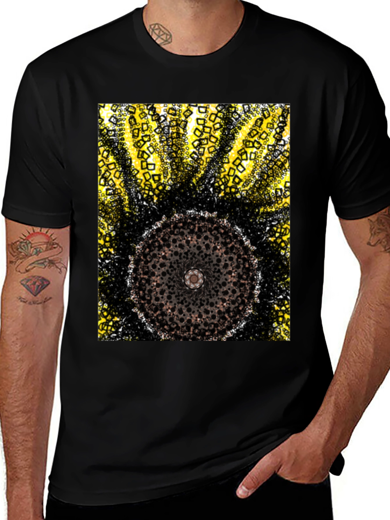 Variant 4 of Abstract Geometric Circle Design T-Shirt