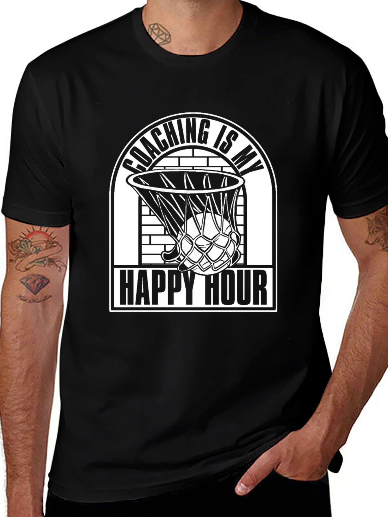 Variant 14 of Coaching is My Happy Hour Graphic T-Shirt