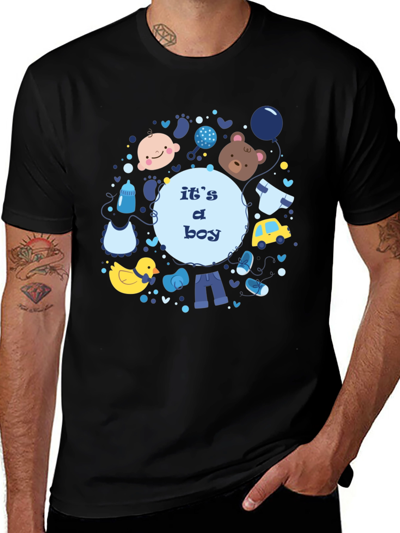 Variant 18 of It's A Boy T-Shirt - Baby Shower Gift