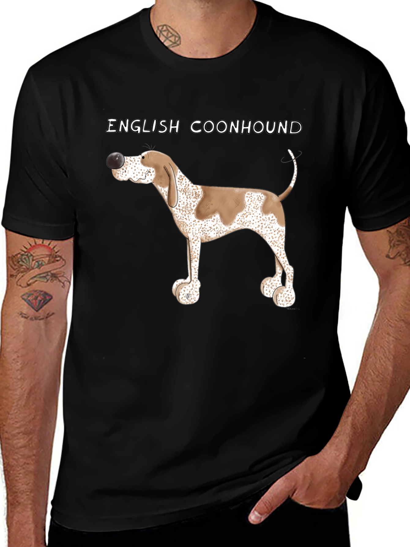 English Coonhound Dog Breed Graphic Tee